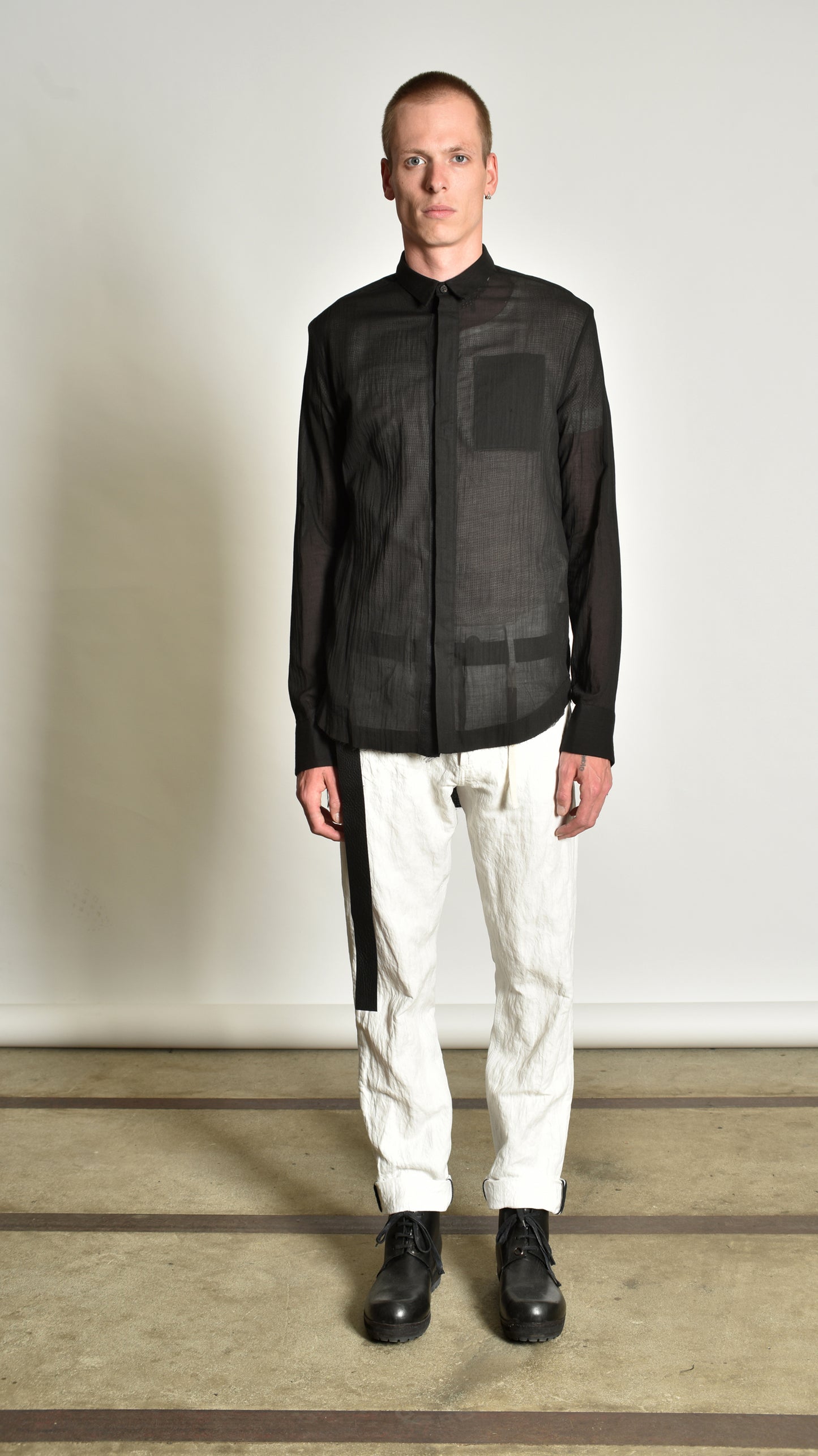 Kimono Curved-Hem Shirt