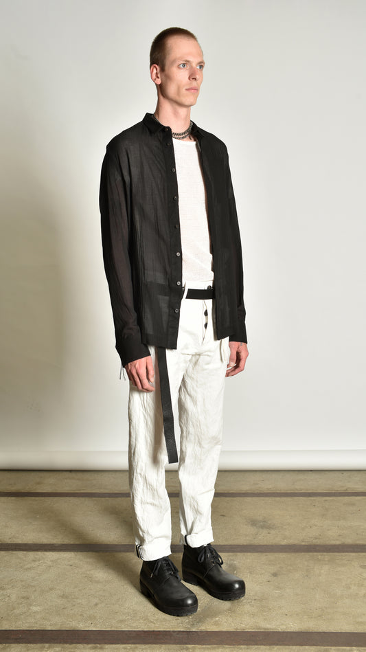 Kimono Curved-Hem Shirt