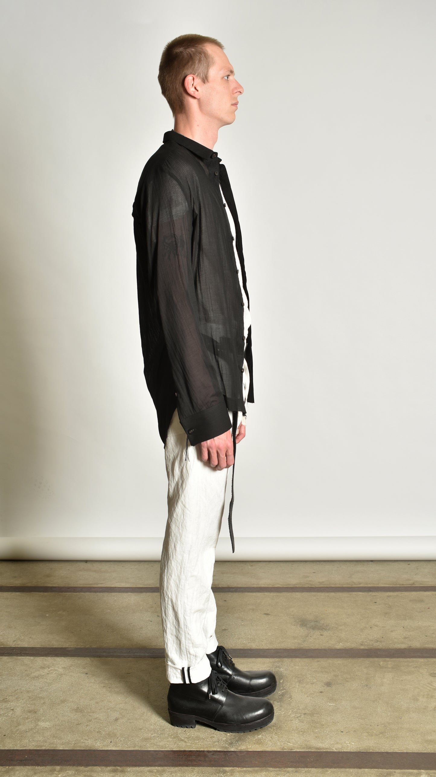 Kimono Curved-Hem Shirt