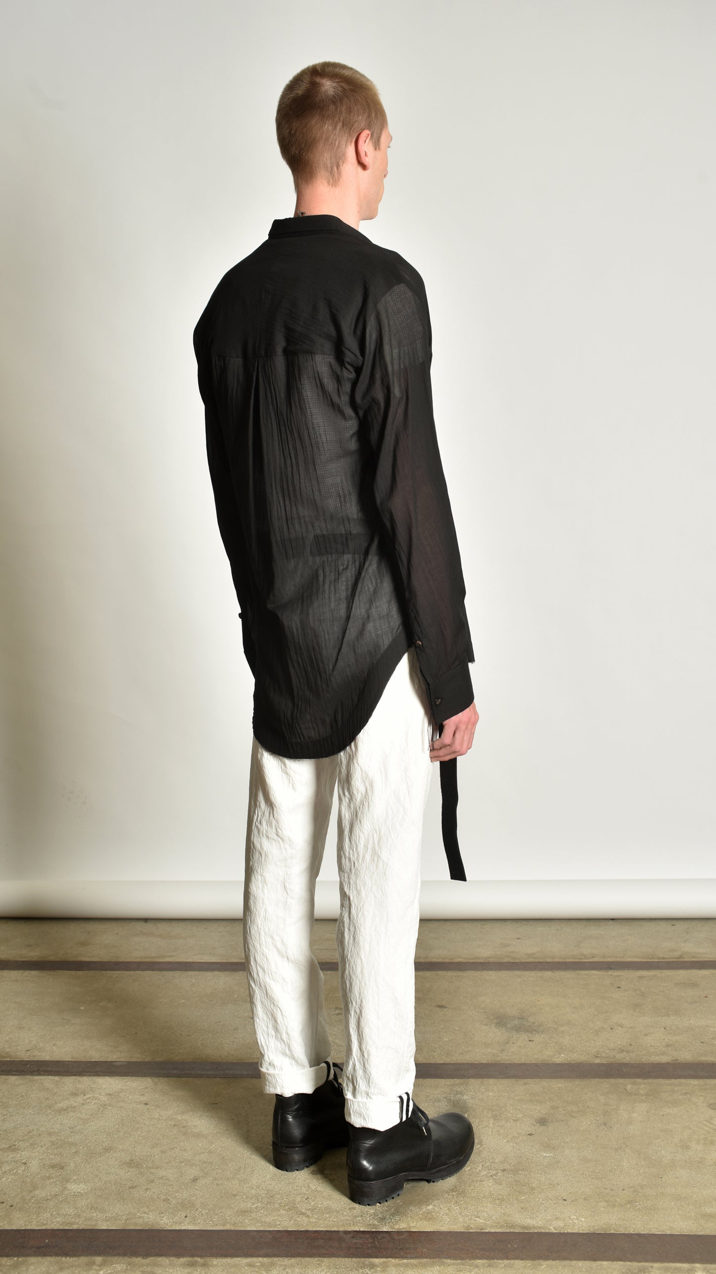 Kimono Curved-Hem Shirt