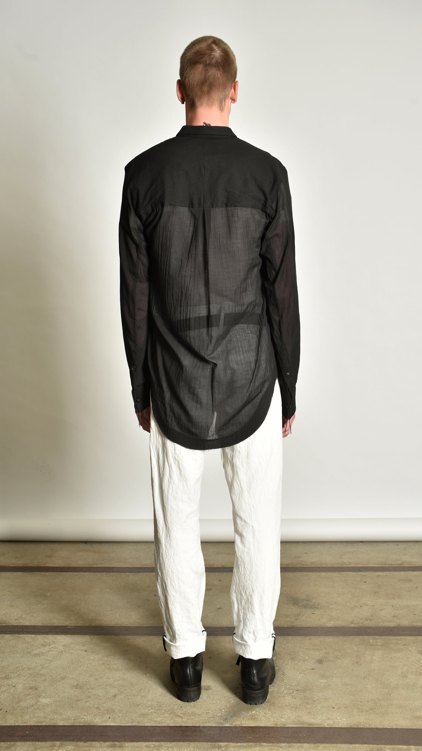 Kimono Curved-Hem Shirt