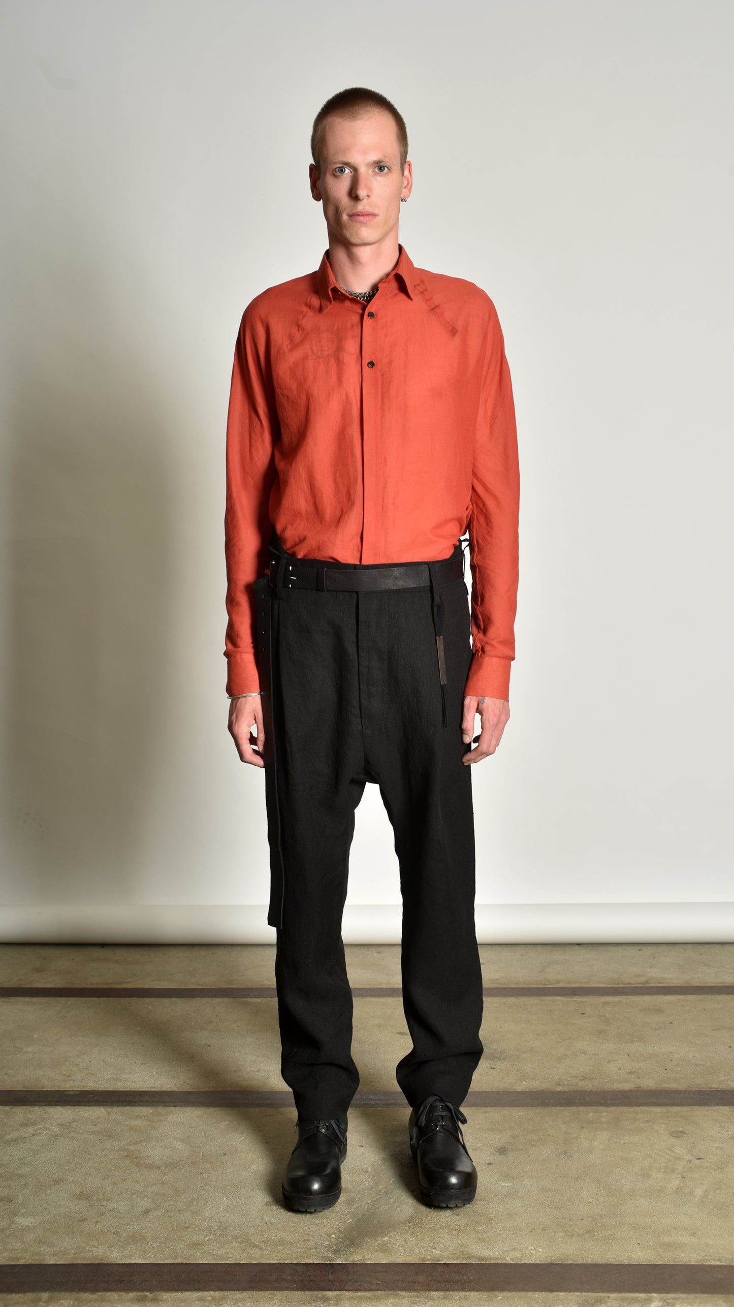 Twistwaist Pleated Decoup Pants (last one size 50)