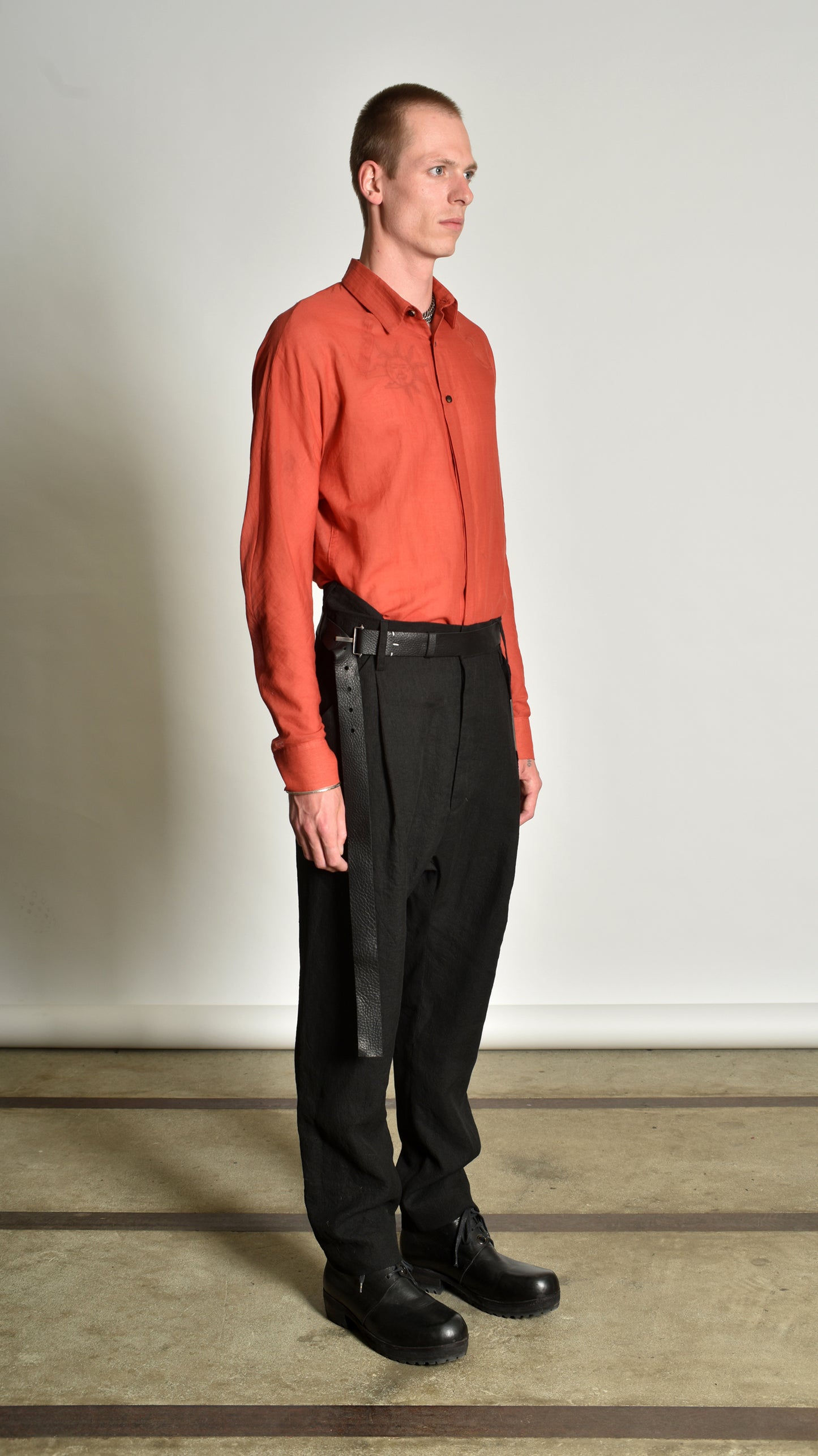 Twistwaist Pleated Decoup Pants (last one size 50)