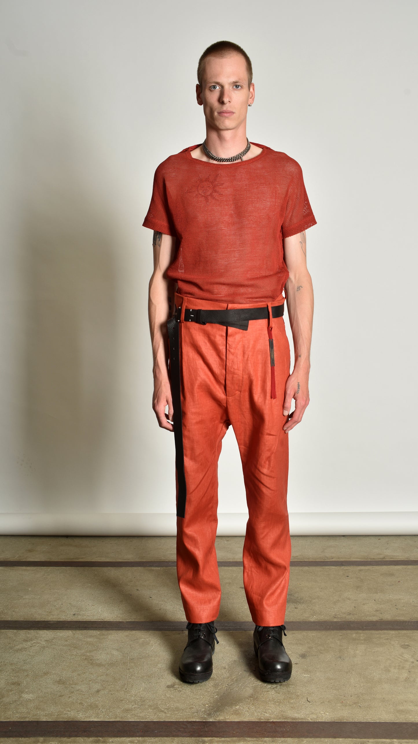 Twistwaist Pleated Decoup Jean