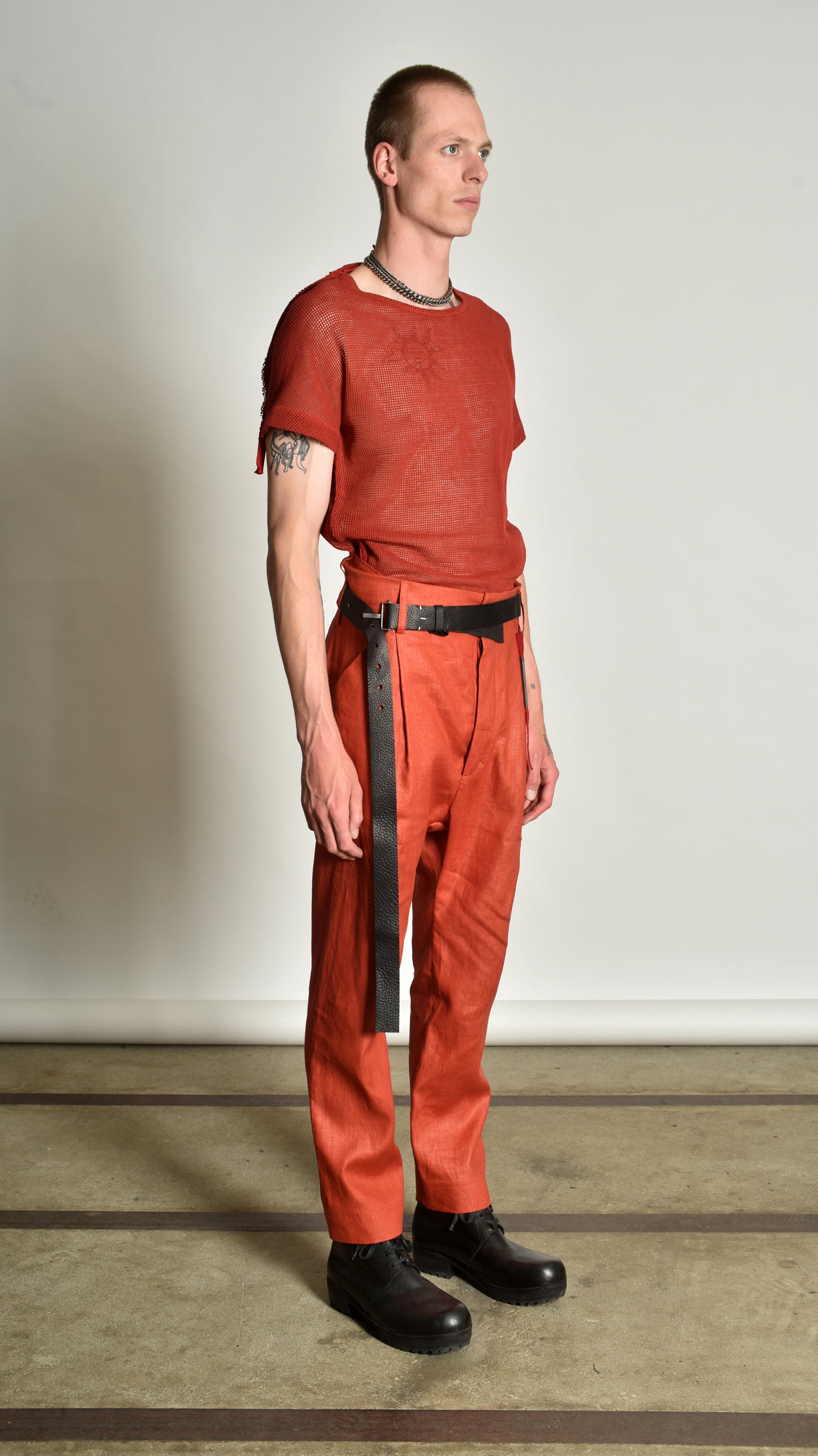 Twistwaist Pleated Decoup Jean
