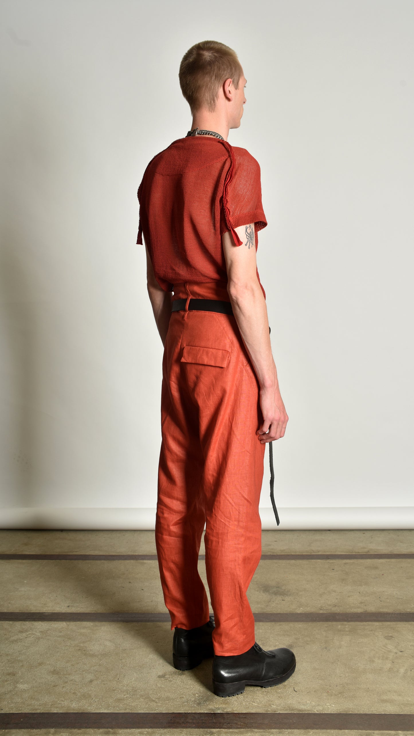 Twistwaist Pleated Decoup Jean