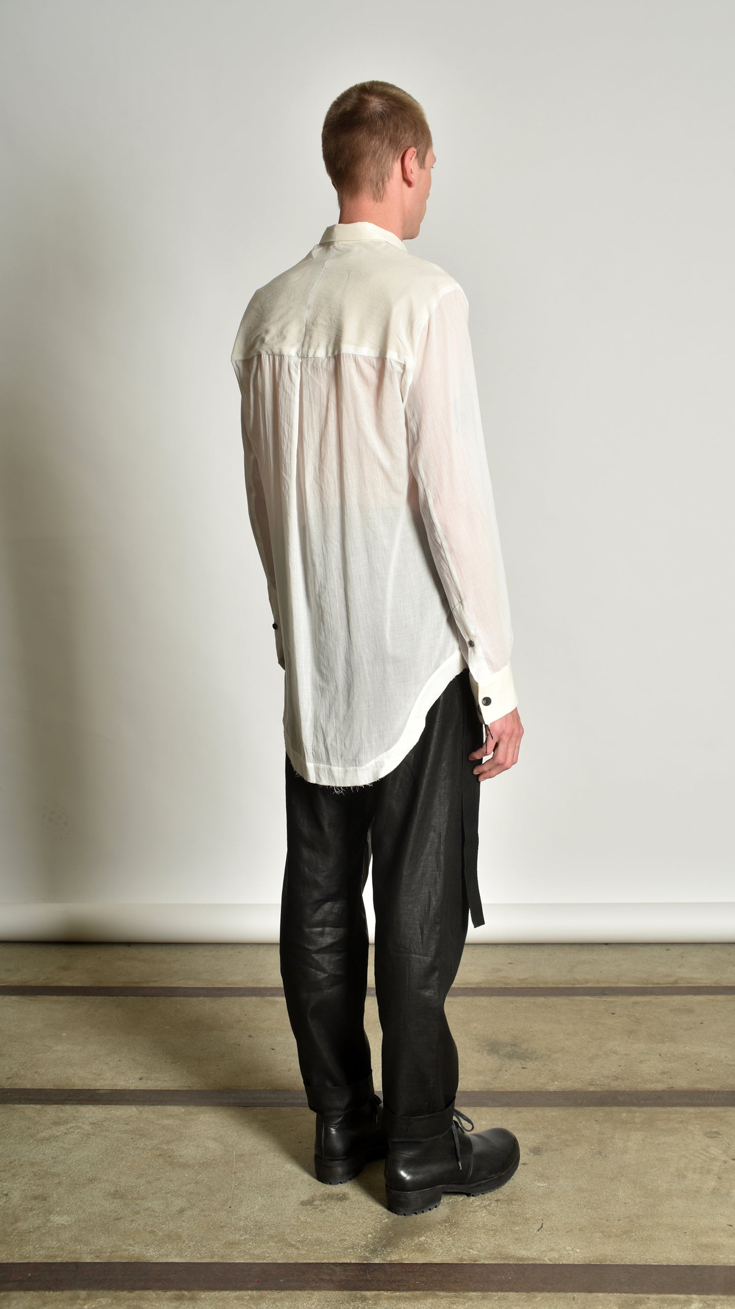 Kimono Curved-Hem Shirt