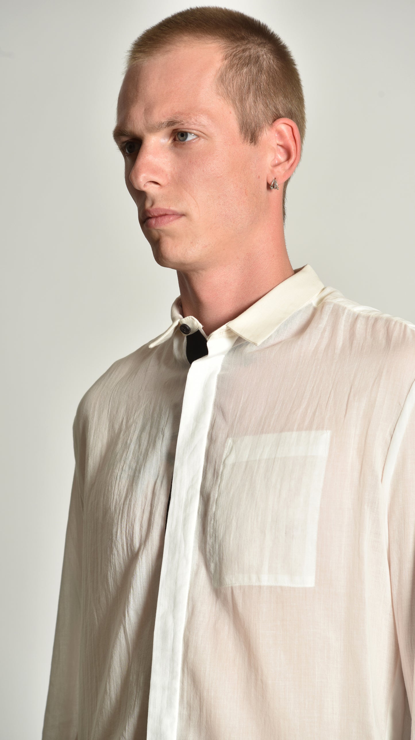 Kimono Curved-Hem Shirt