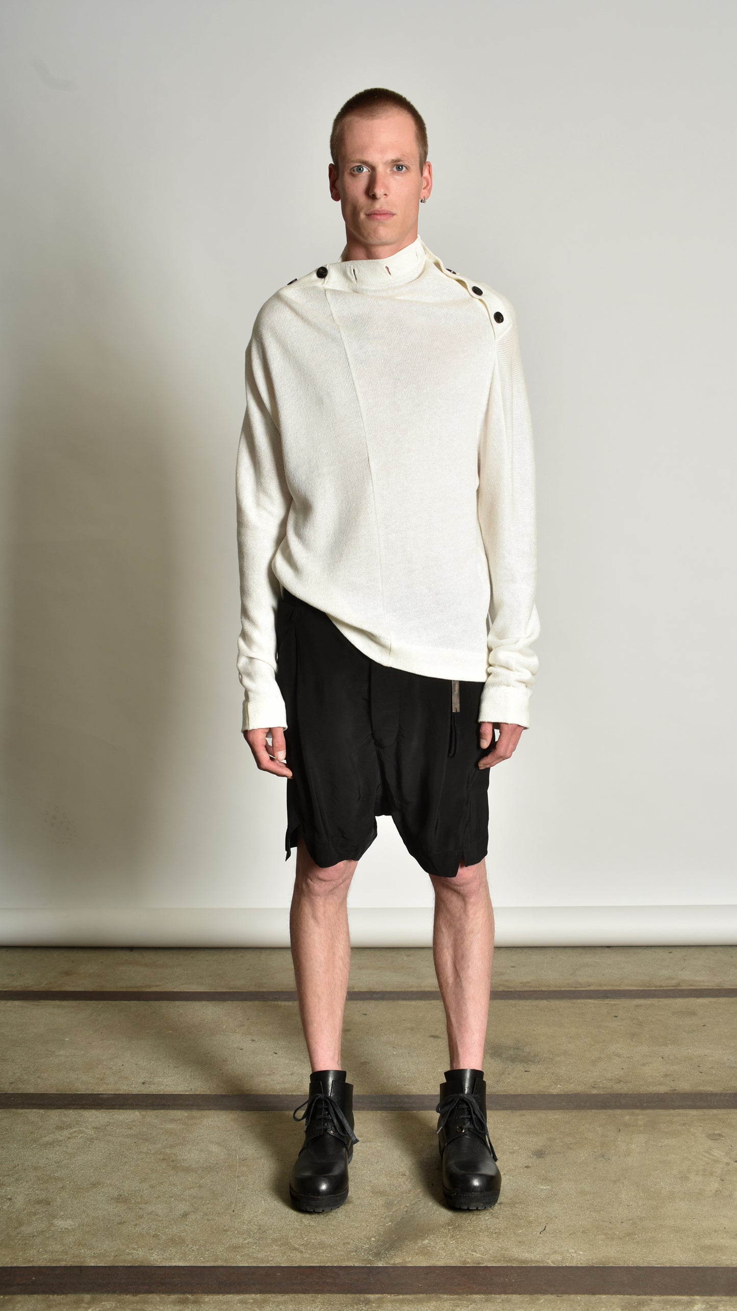 Twisted Buttoned Sweater