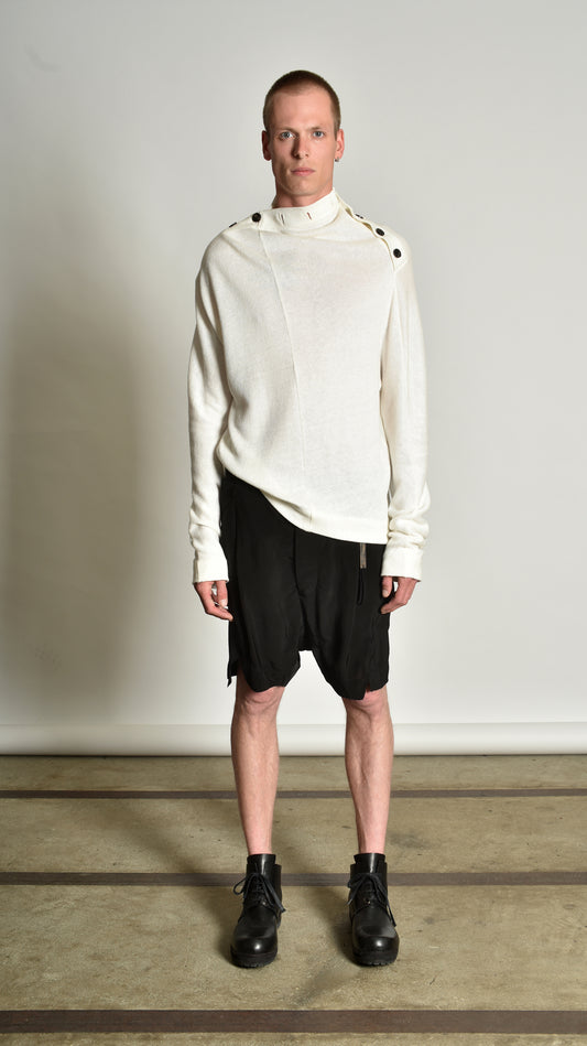 Twisted Buttoned Sweater