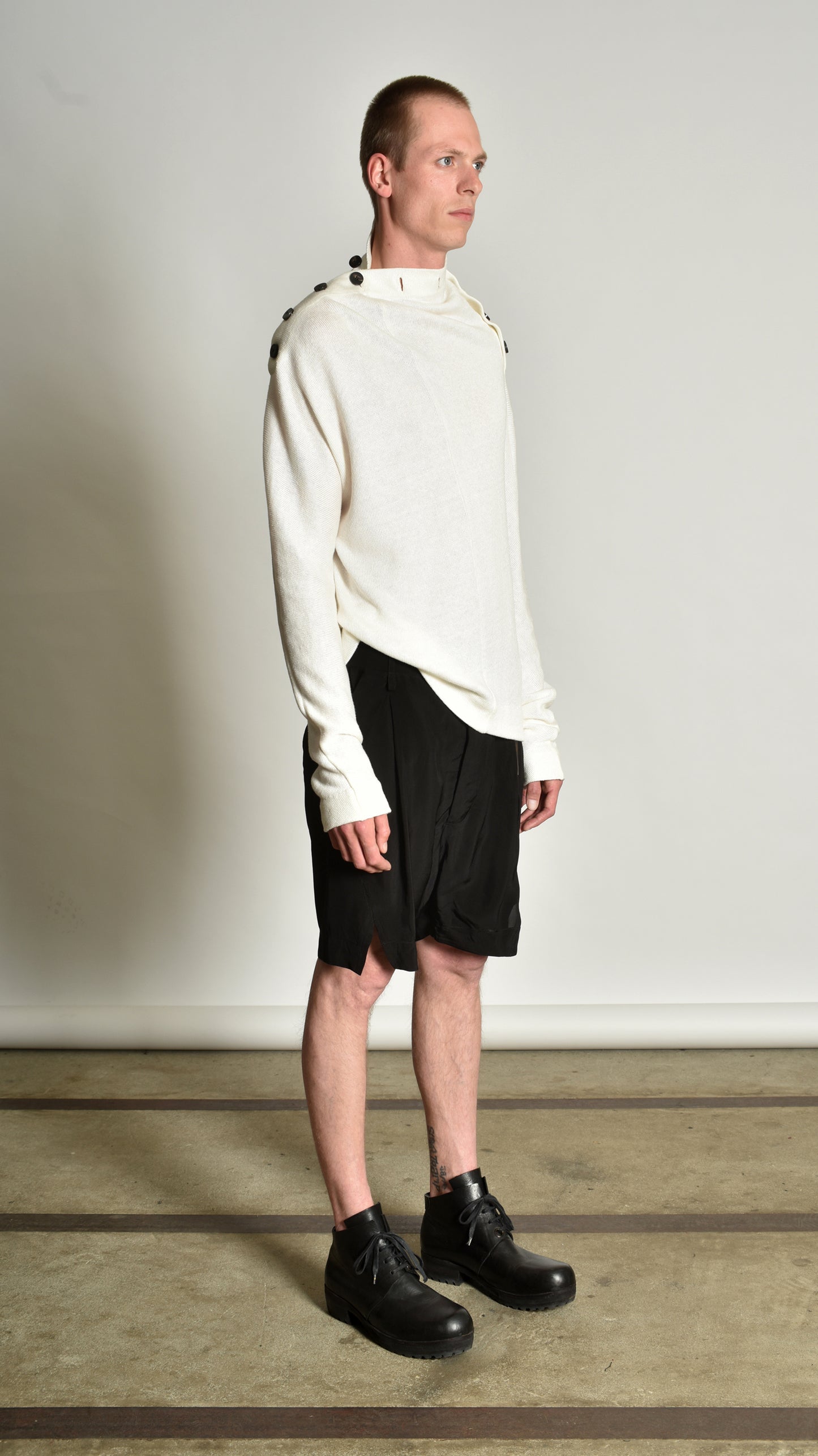Twisted Buttoned Sweater
