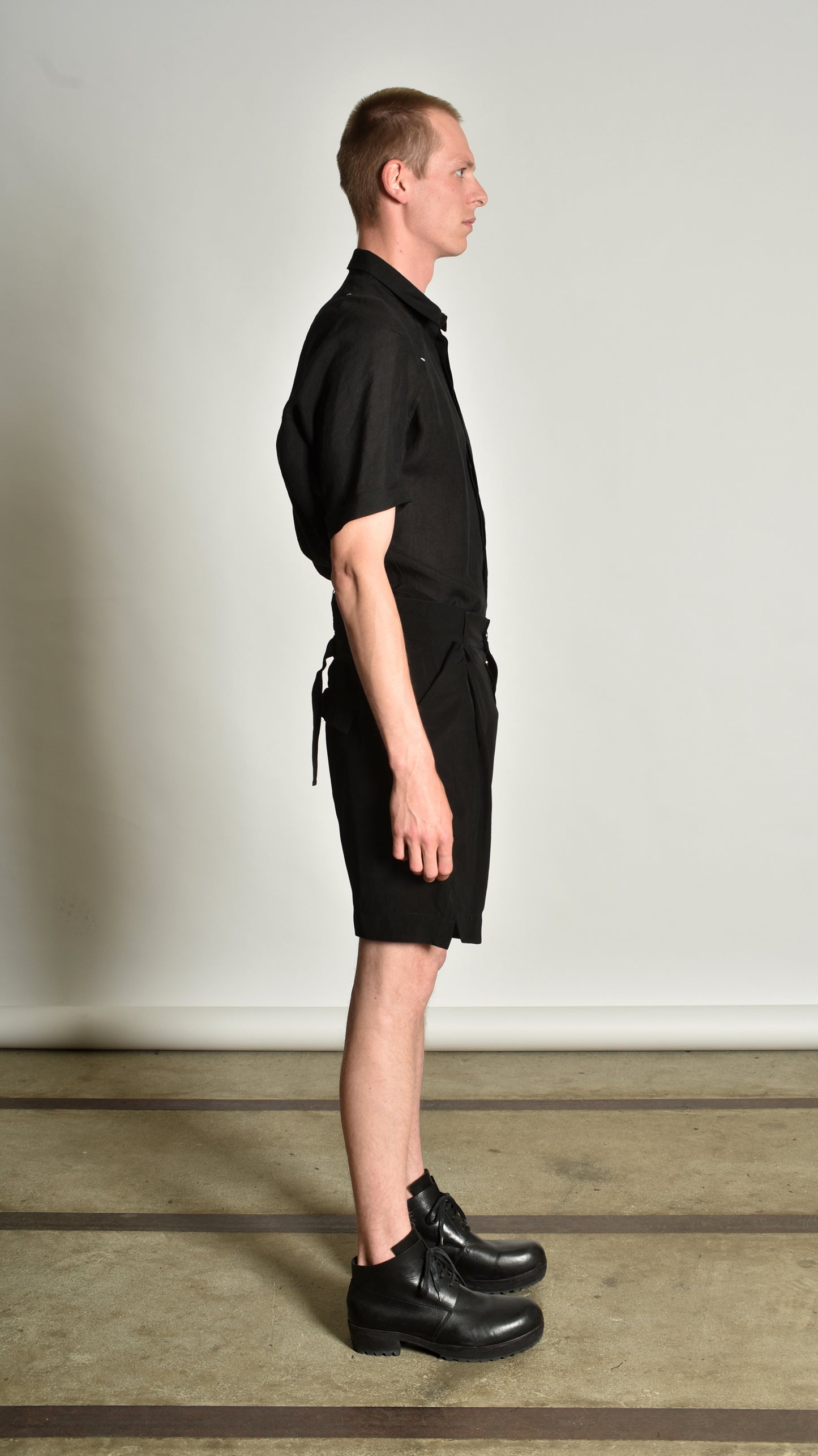 Twistwaist Pleated Decoup Shorts