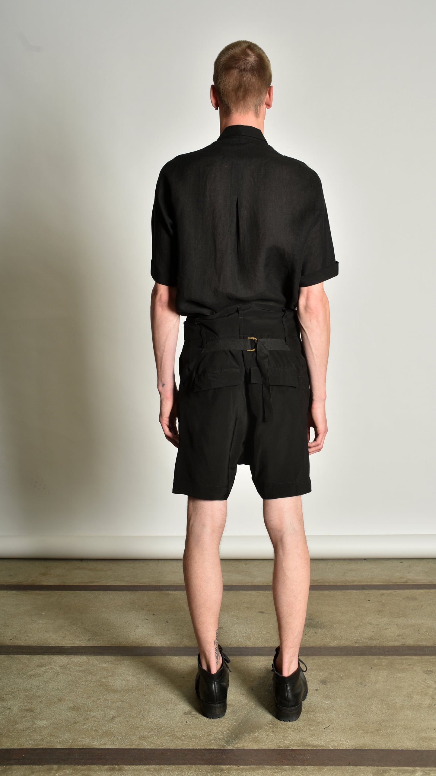 Twistwaist Pleated Decoup Shorts