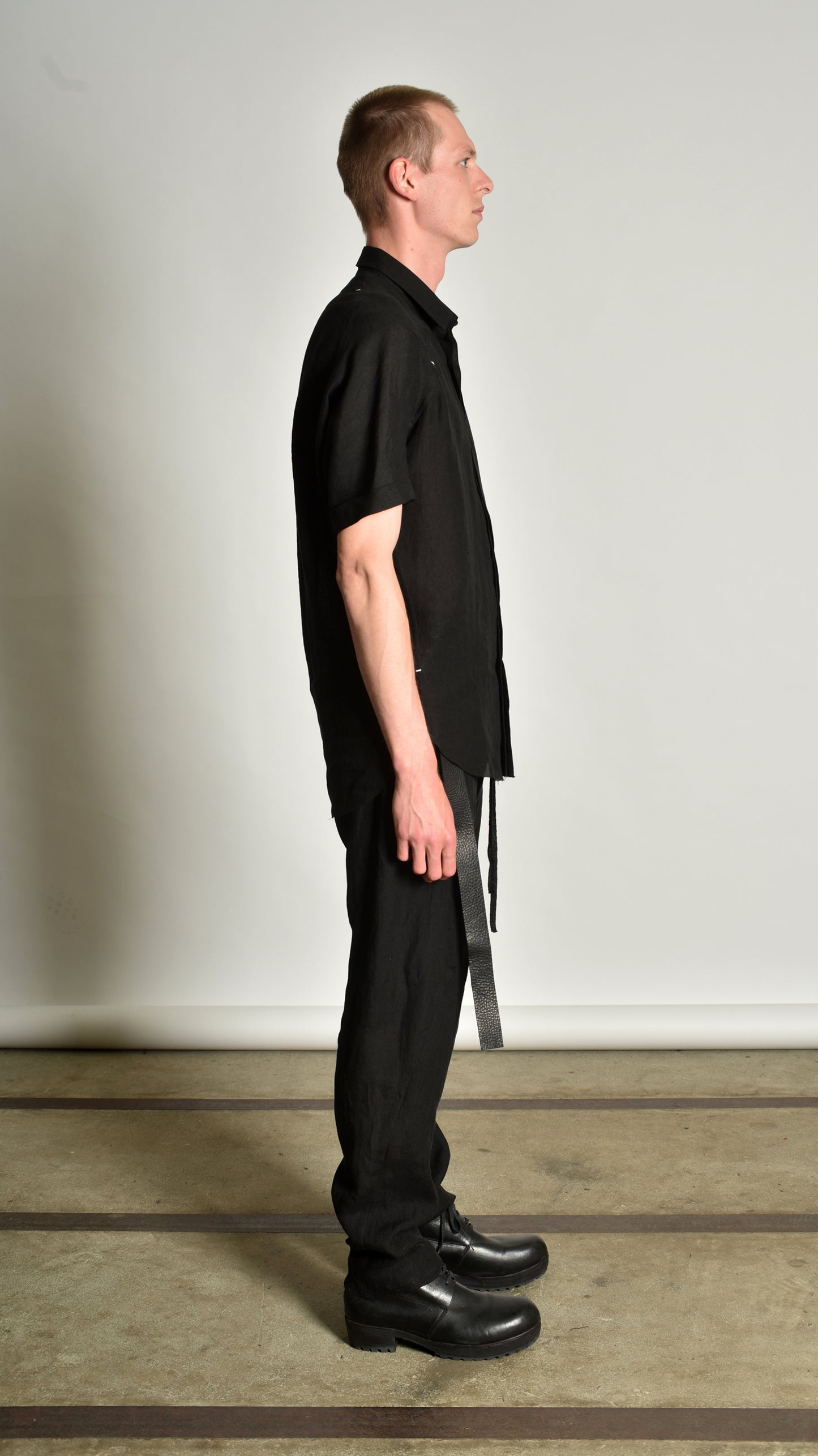 Shortsleeved Deconstructed Kimono Shirt