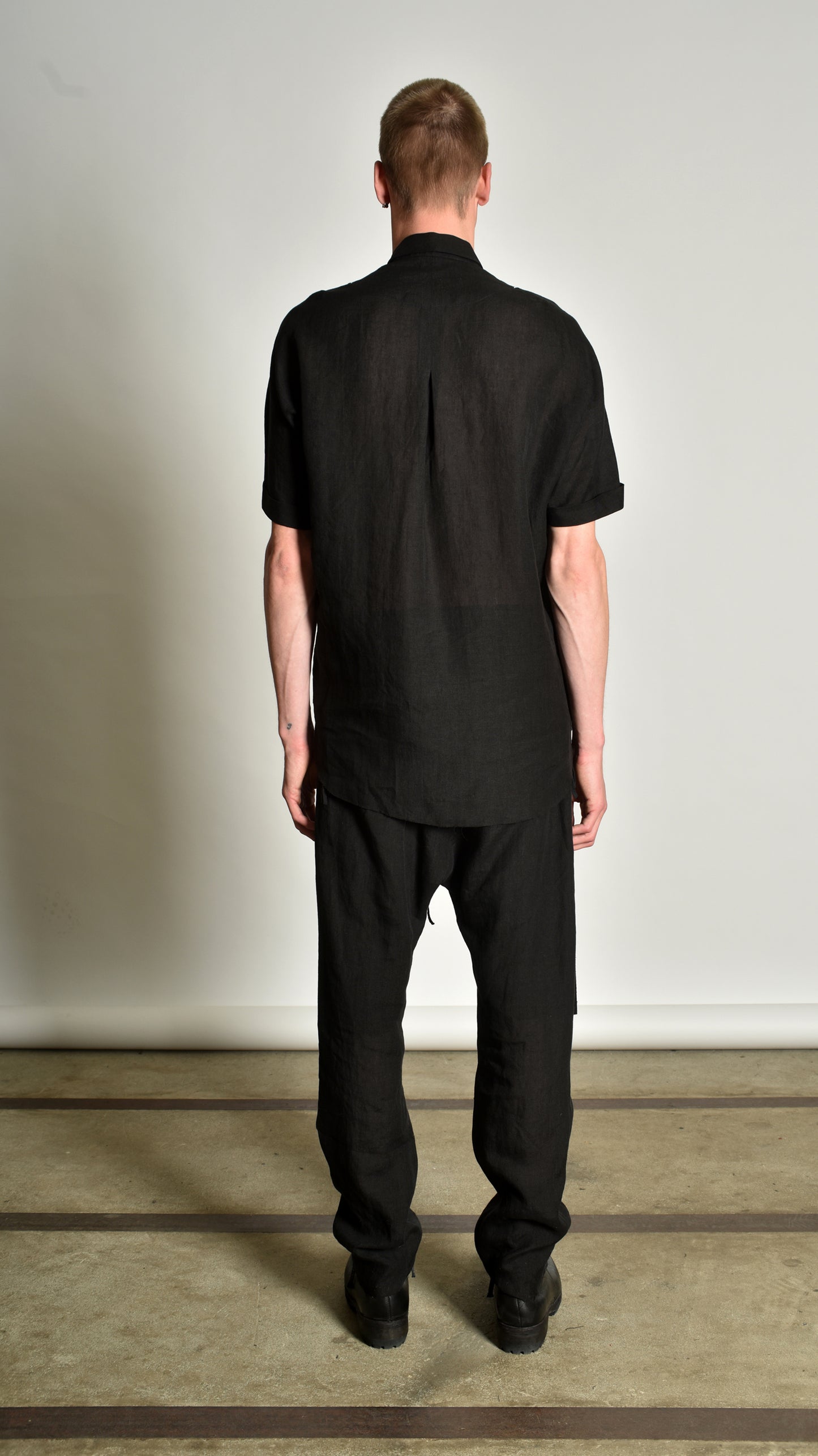 Shortsleeved Deconstructed Kimono Shirt