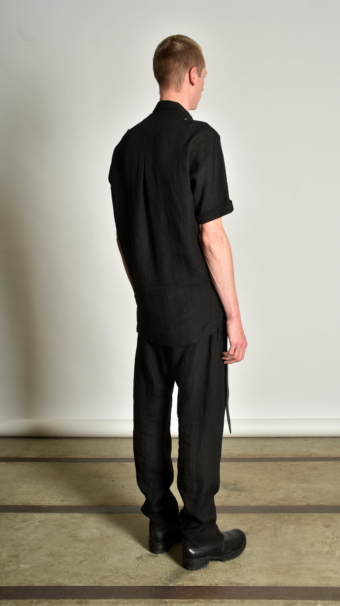 Shortsleeved Deconstructed Kimono Shirt