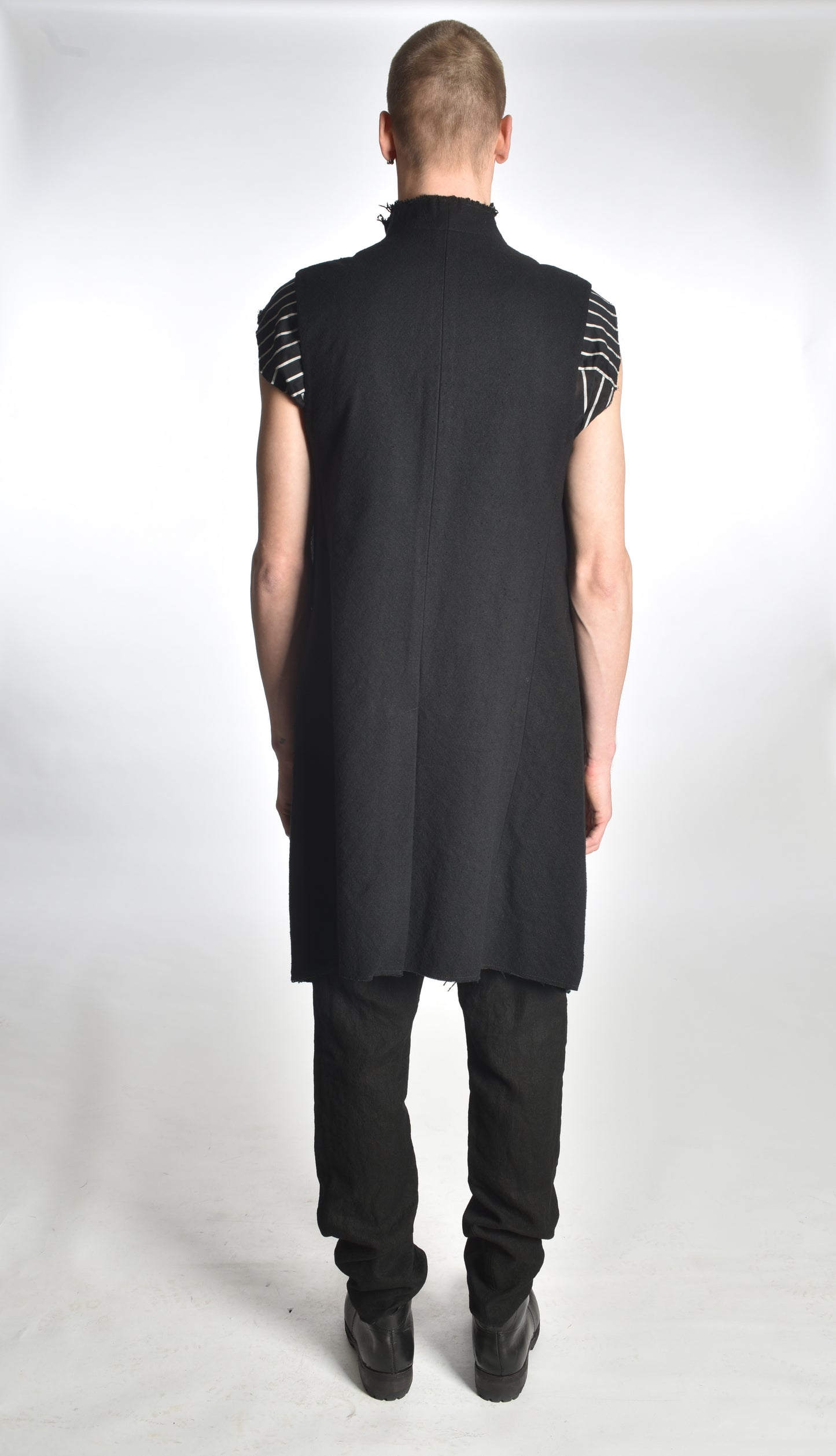 JA66B - Long Raw Collar Waistcoat