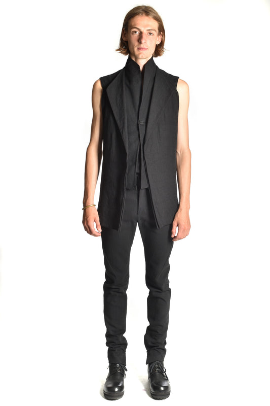 Double Collared Backstrap Waistcoat