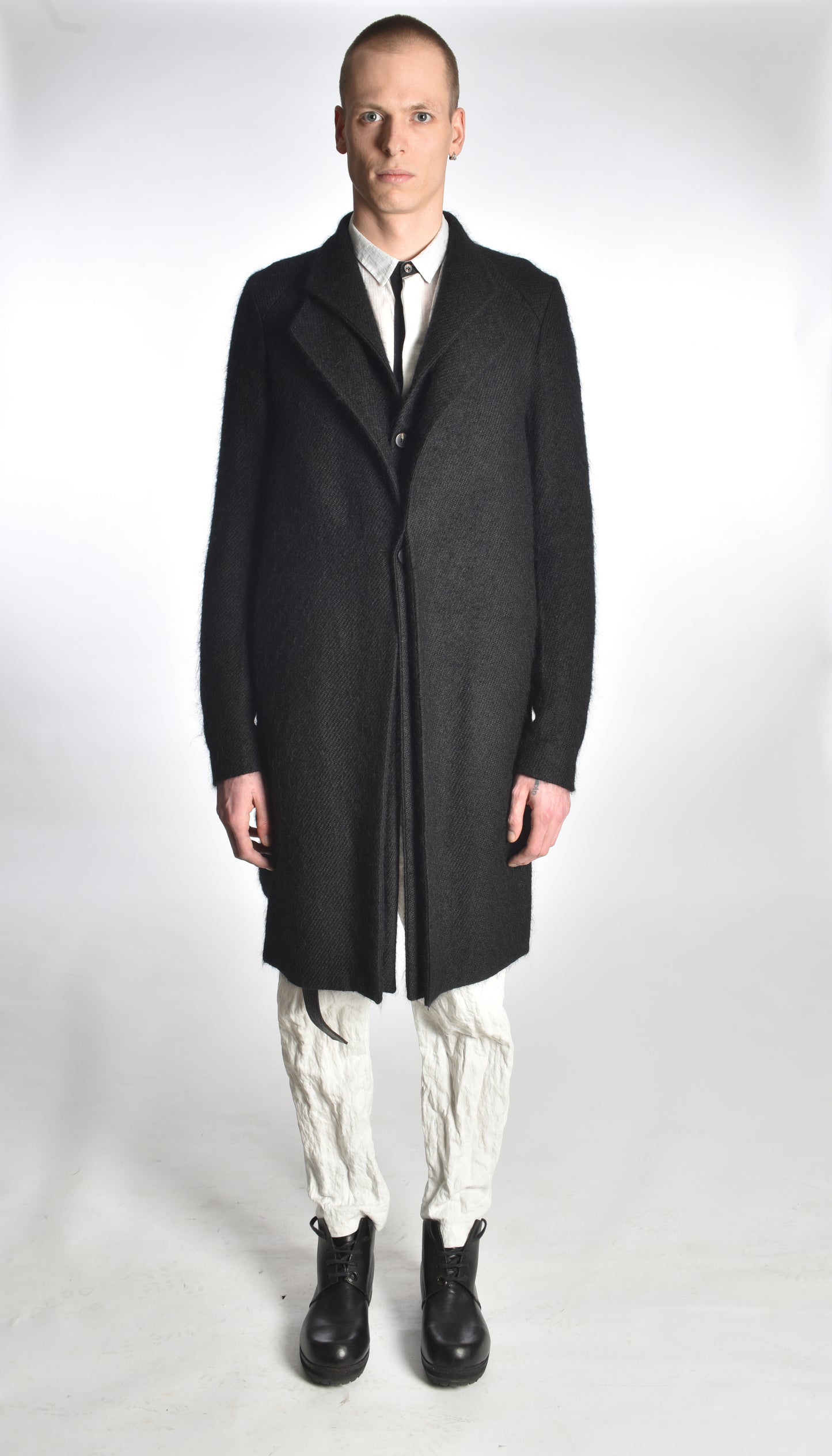 JA73 - Signature Handwoven Kidmohair Coat
