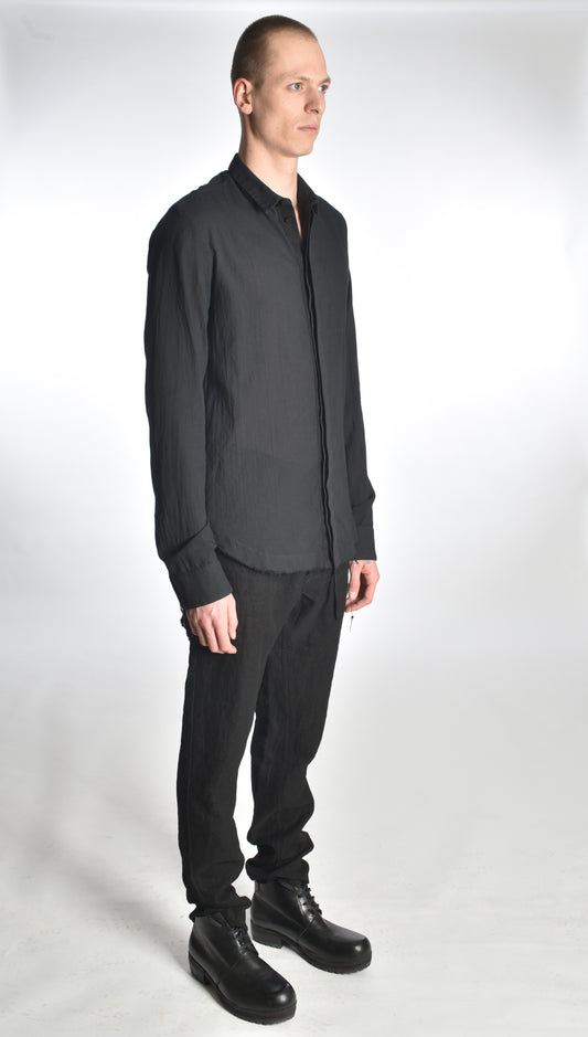 SH26 - Kimono Curved-Hem Shirt