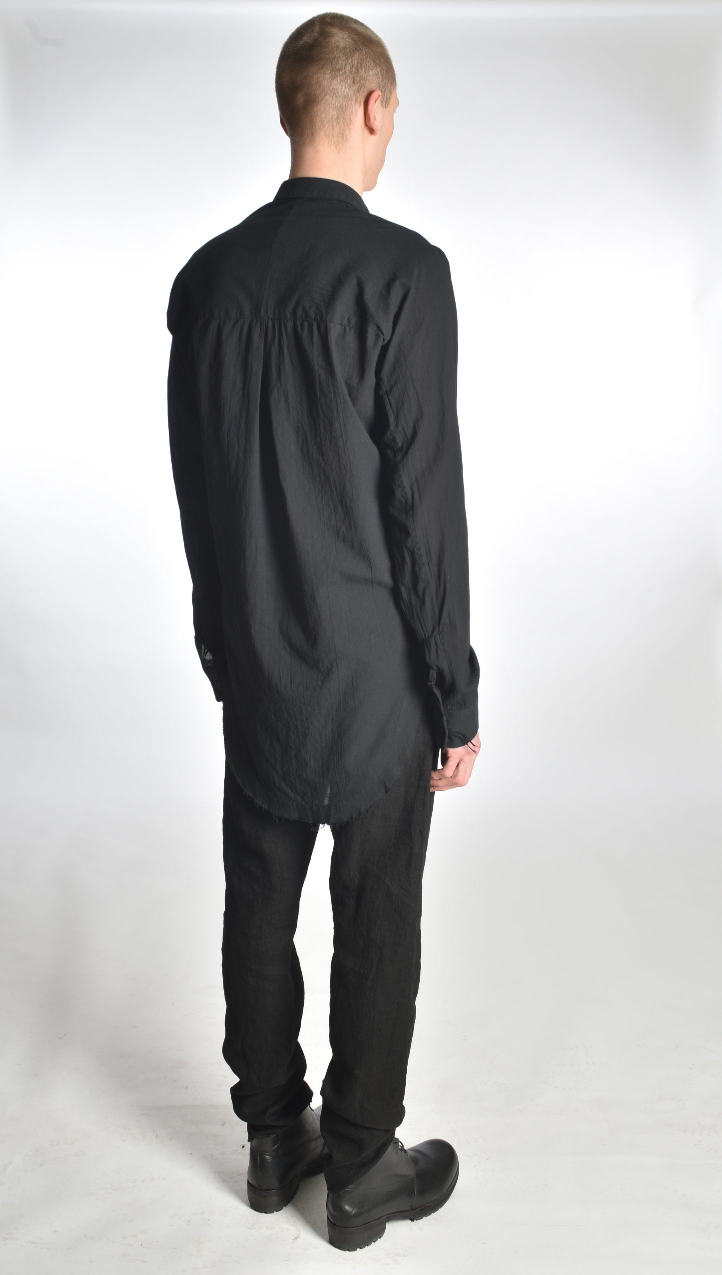 SH26 - Kimono Curved-Hem Shirt