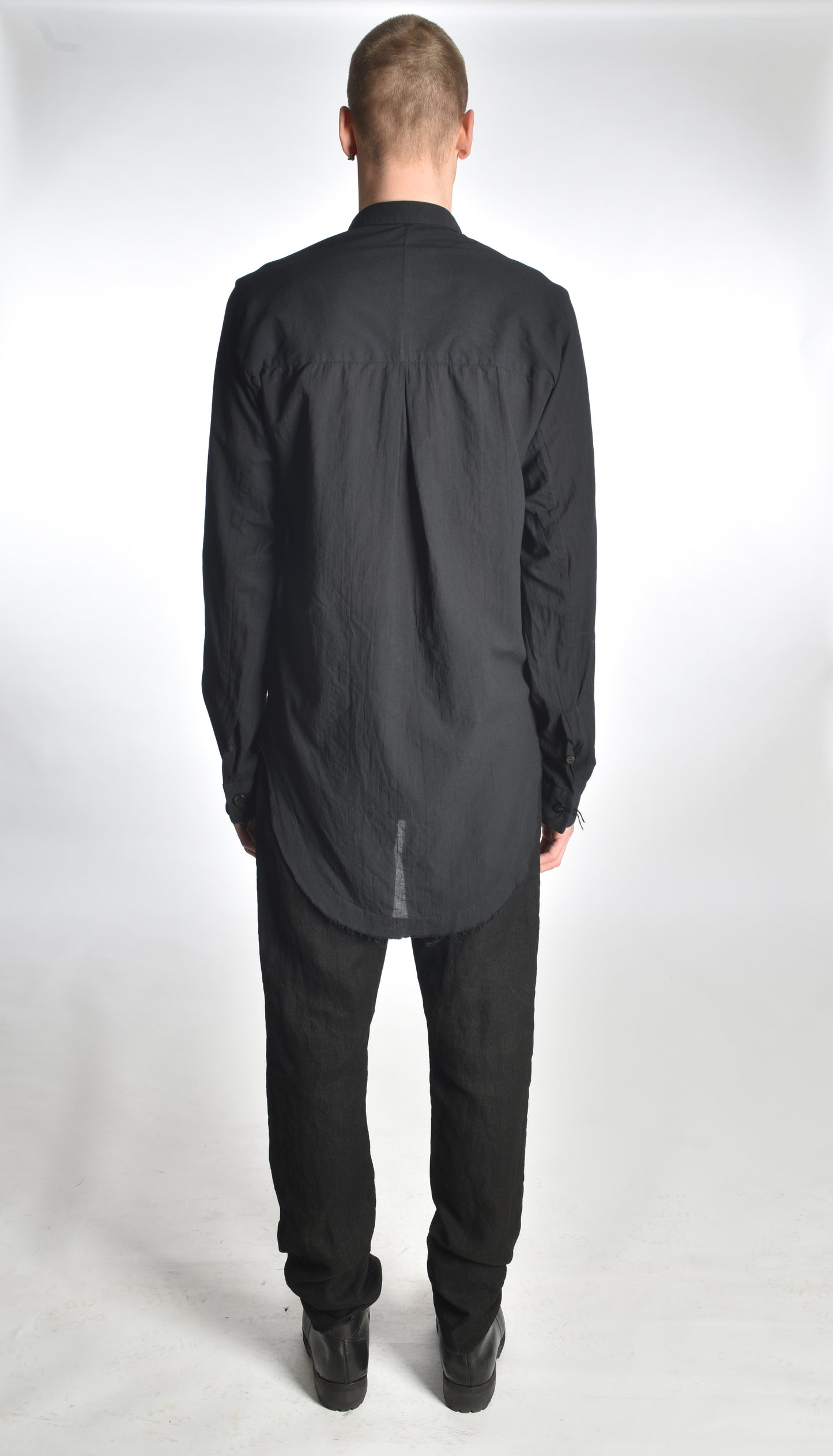 SH26 - Kimono Curved-Hem Shirt