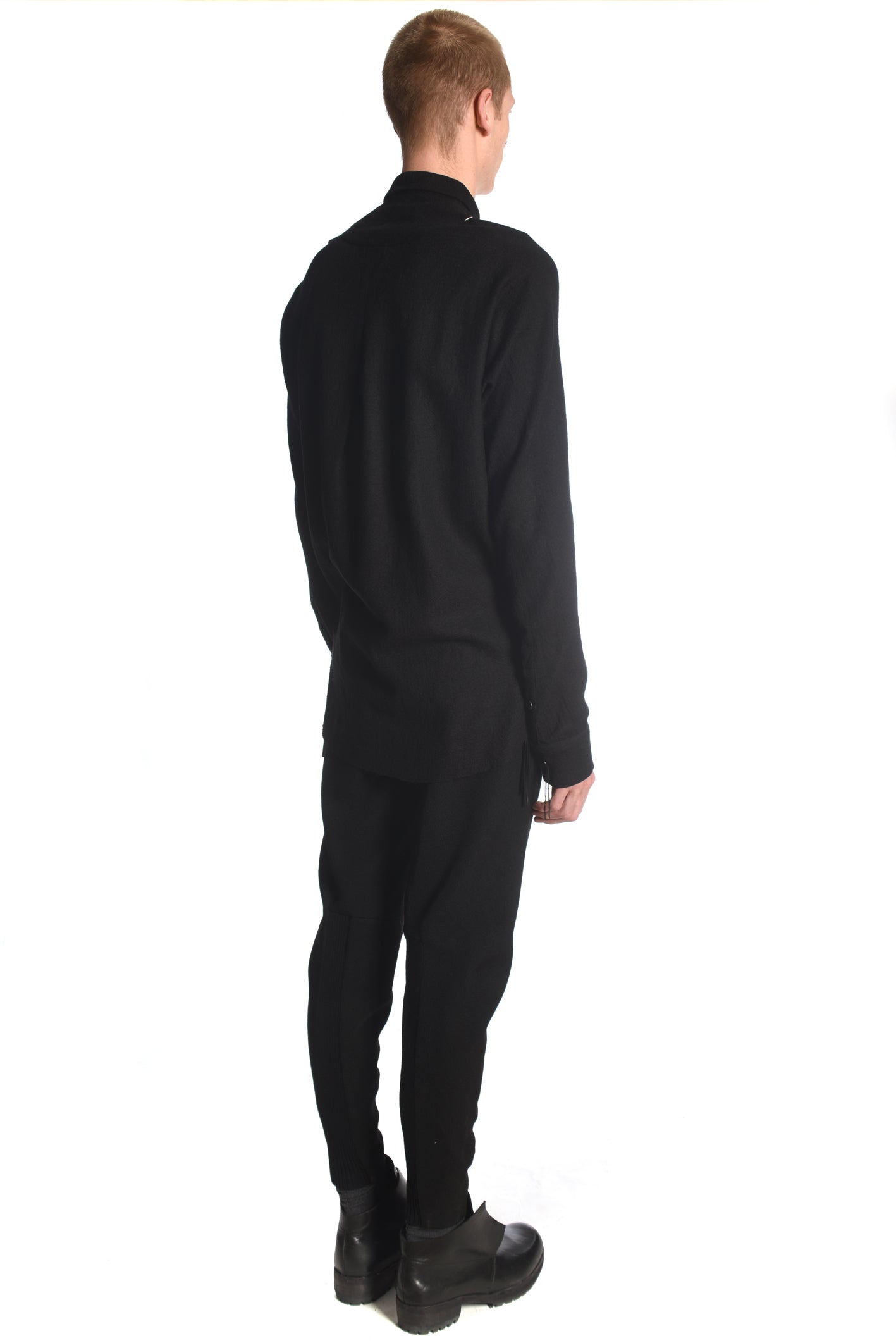 Deconstructed Wool Kimono Shirt