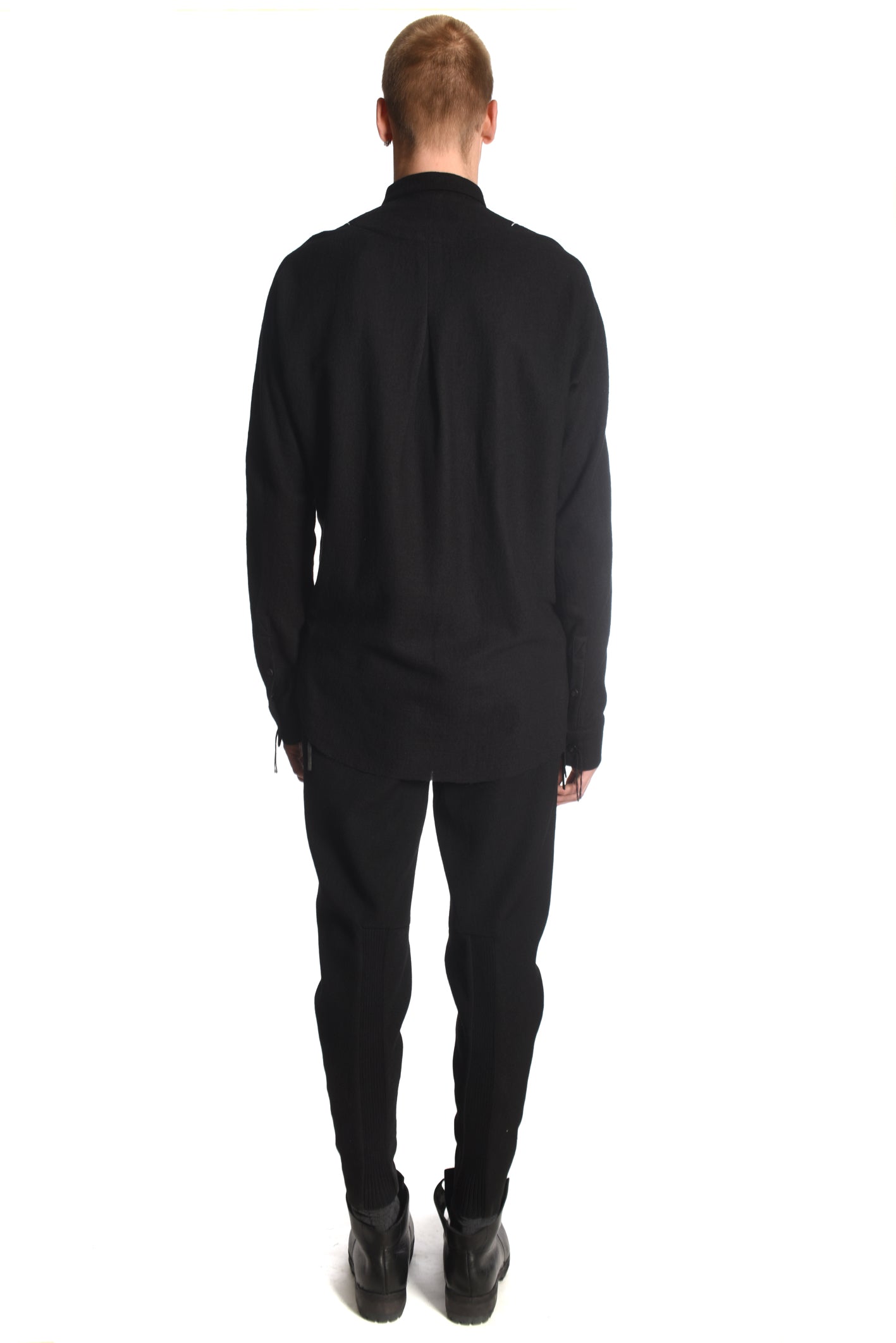 Deconstructed Wool Kimono Shirt