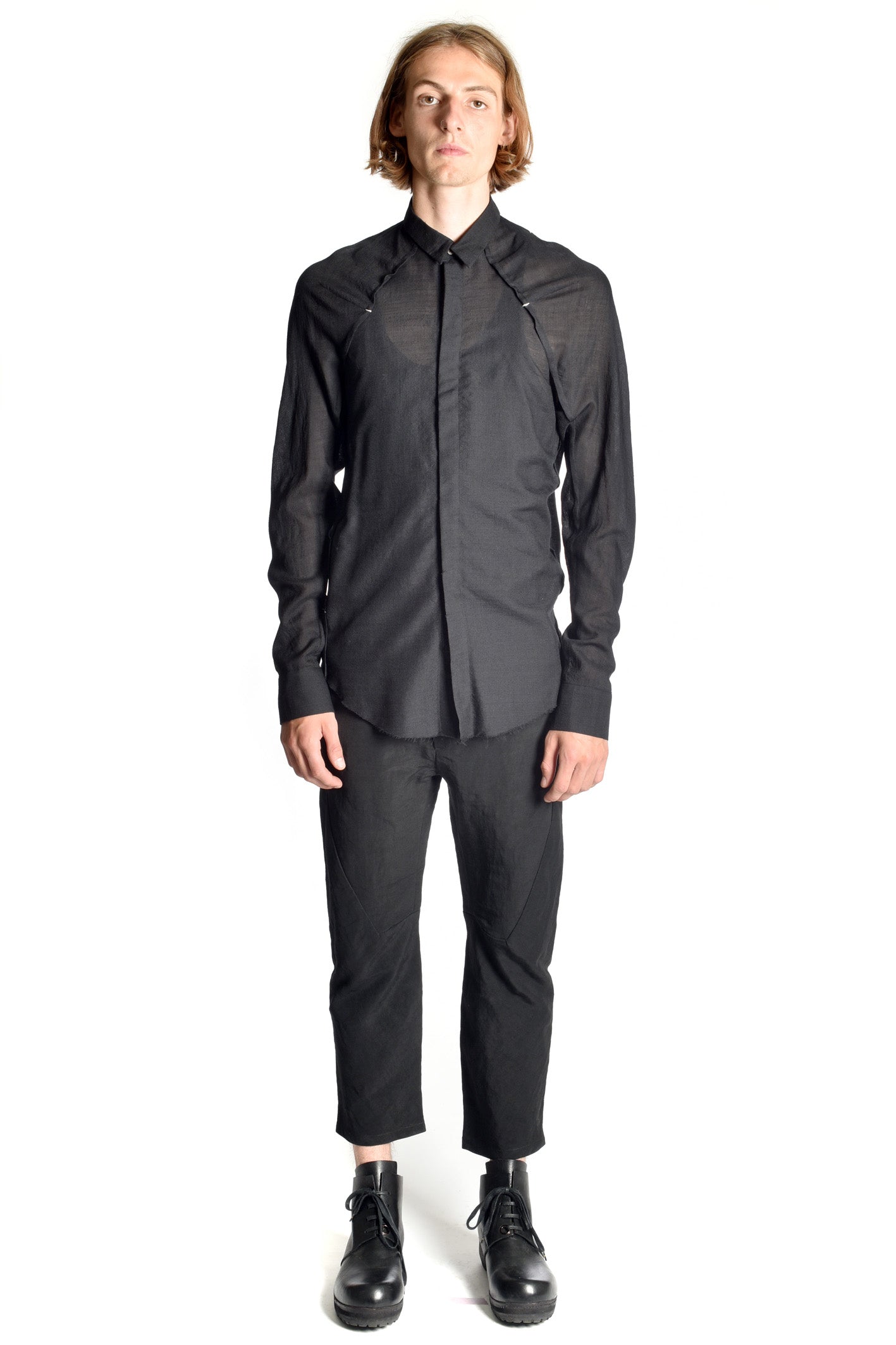 Light Wool Kimono Shirt