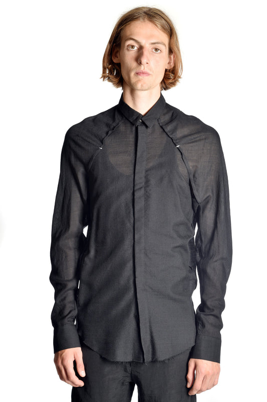 Light Wool Kimono Shirt