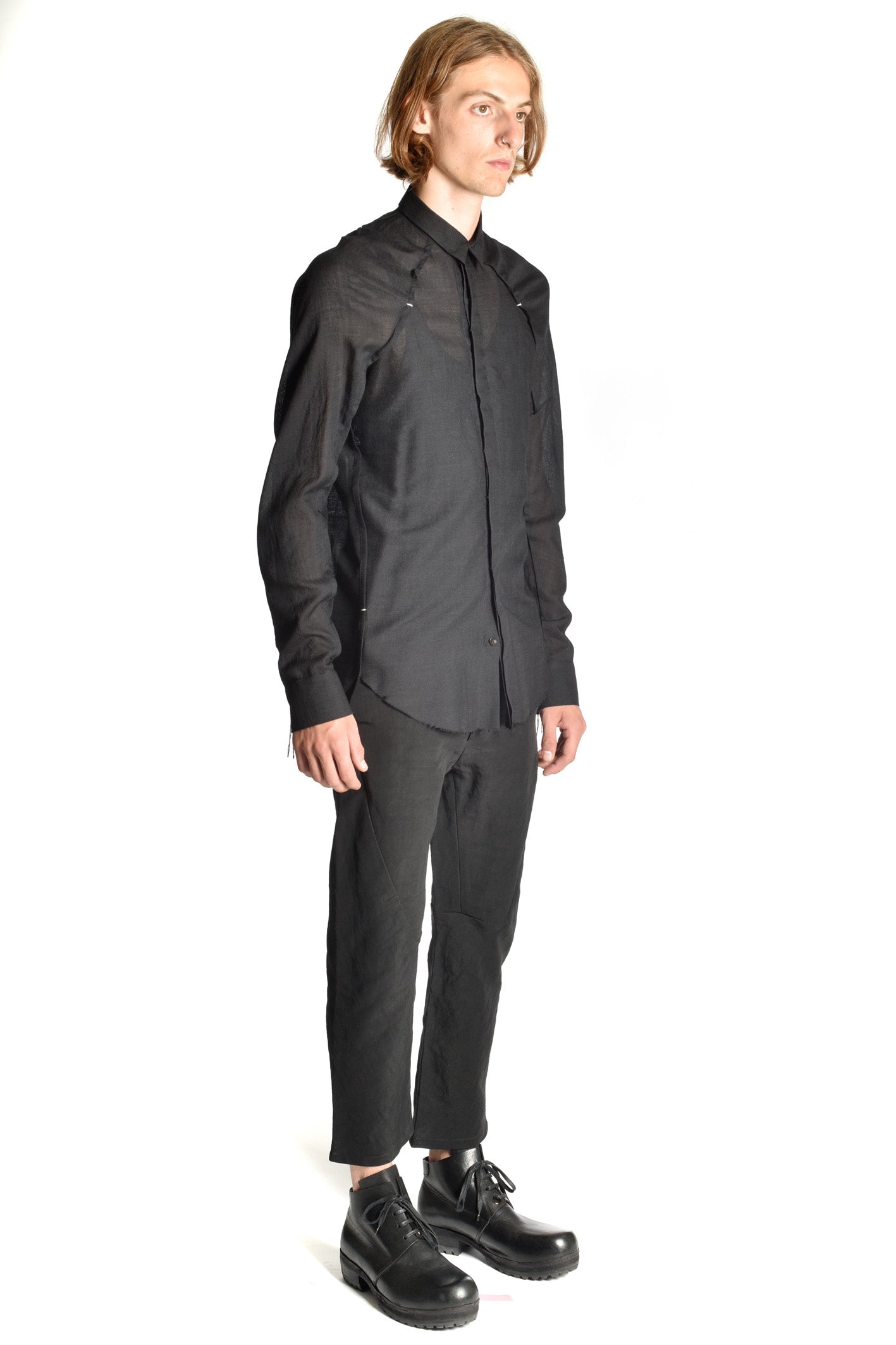 Light Wool Kimono Shirt