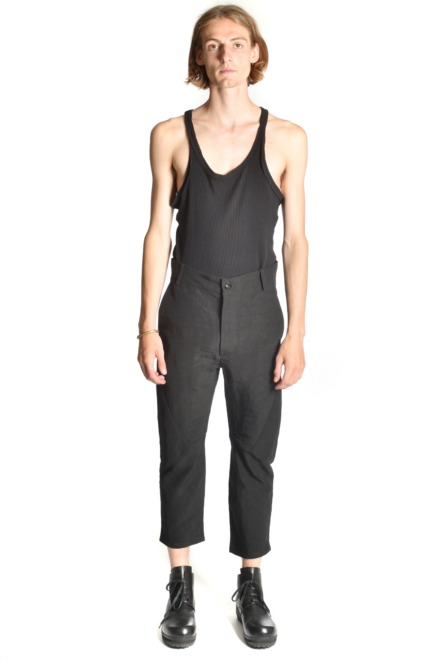 Linen In-Leg Decoup Pants