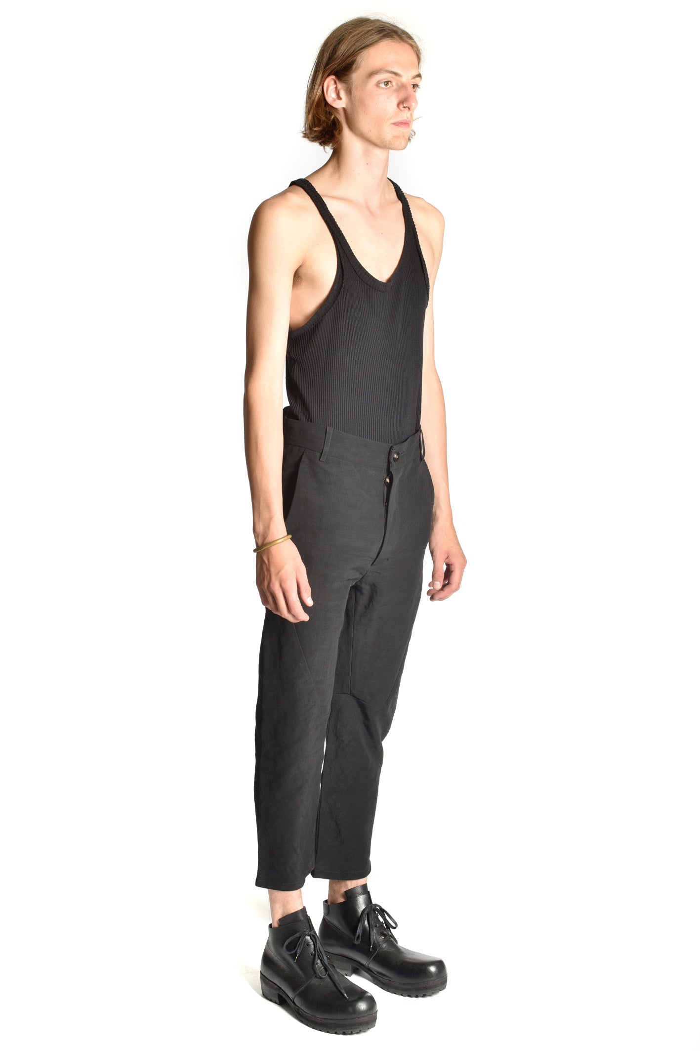 Linen In-Leg Decoup Pants