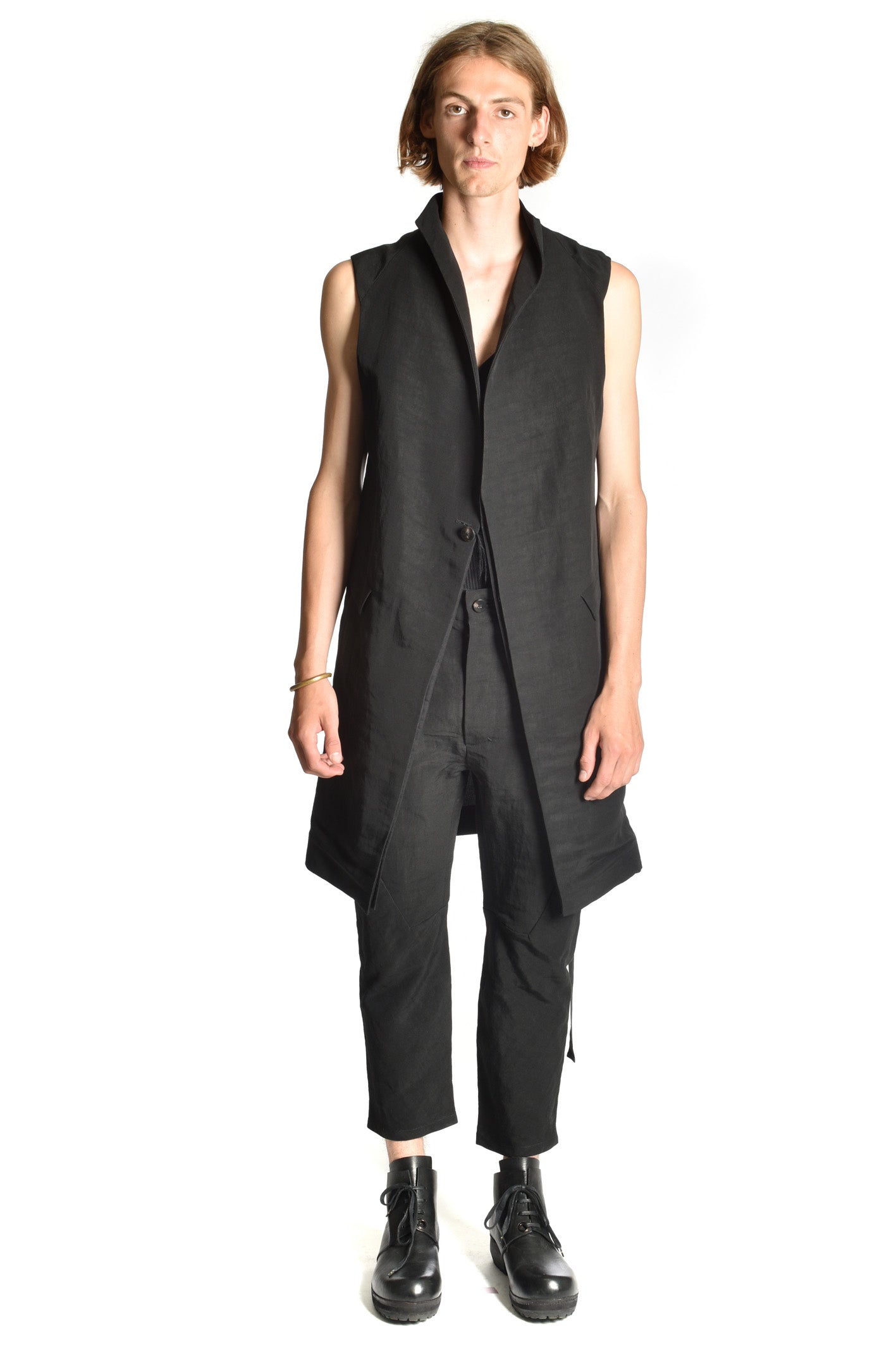 Linen In-Leg Decoup Pants