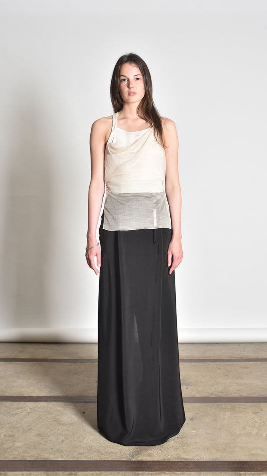 Deconstructed Crossback Sidetaped Tanktop