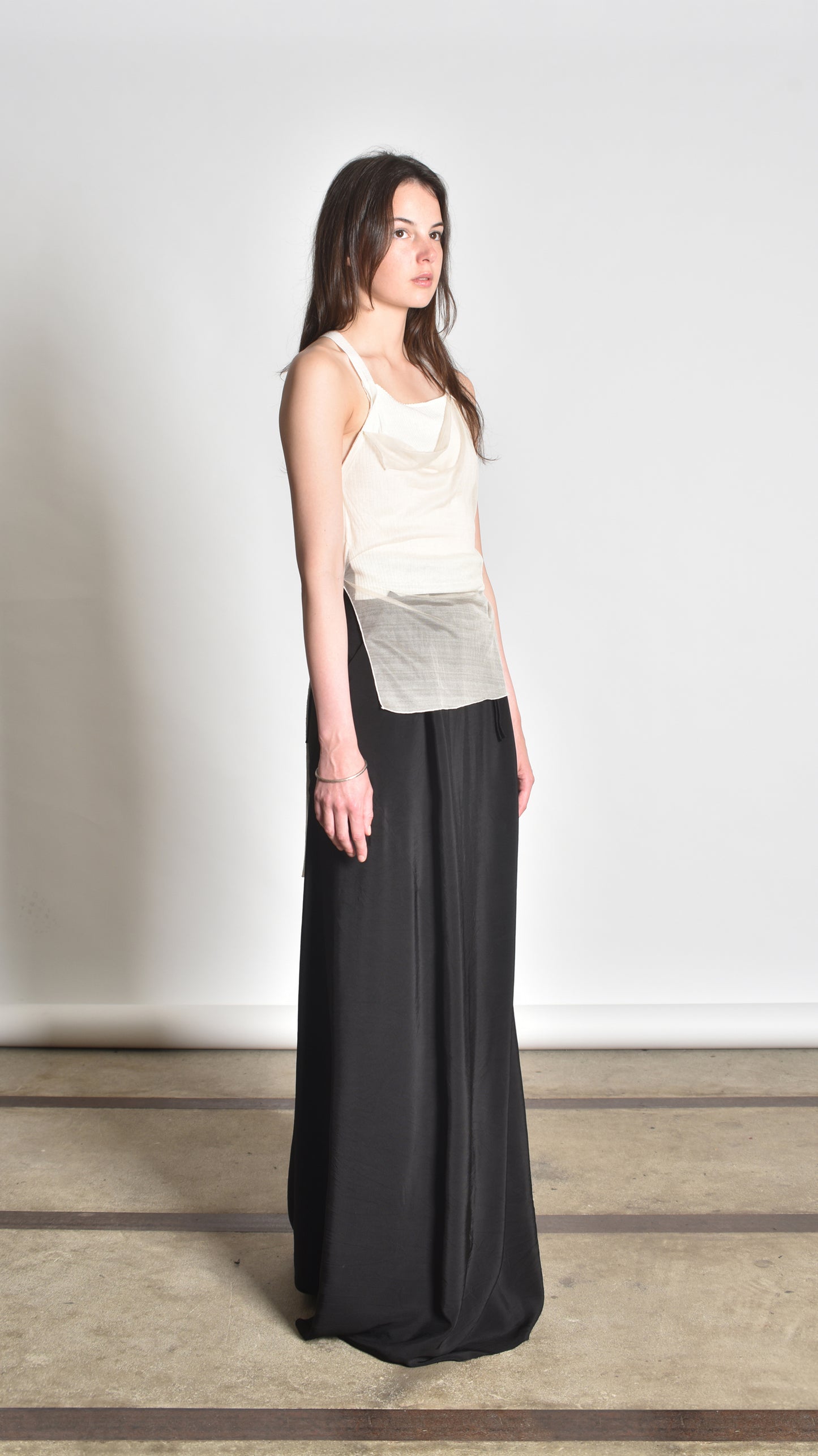 Deconstructed Crossback Sidetaped Tanktop