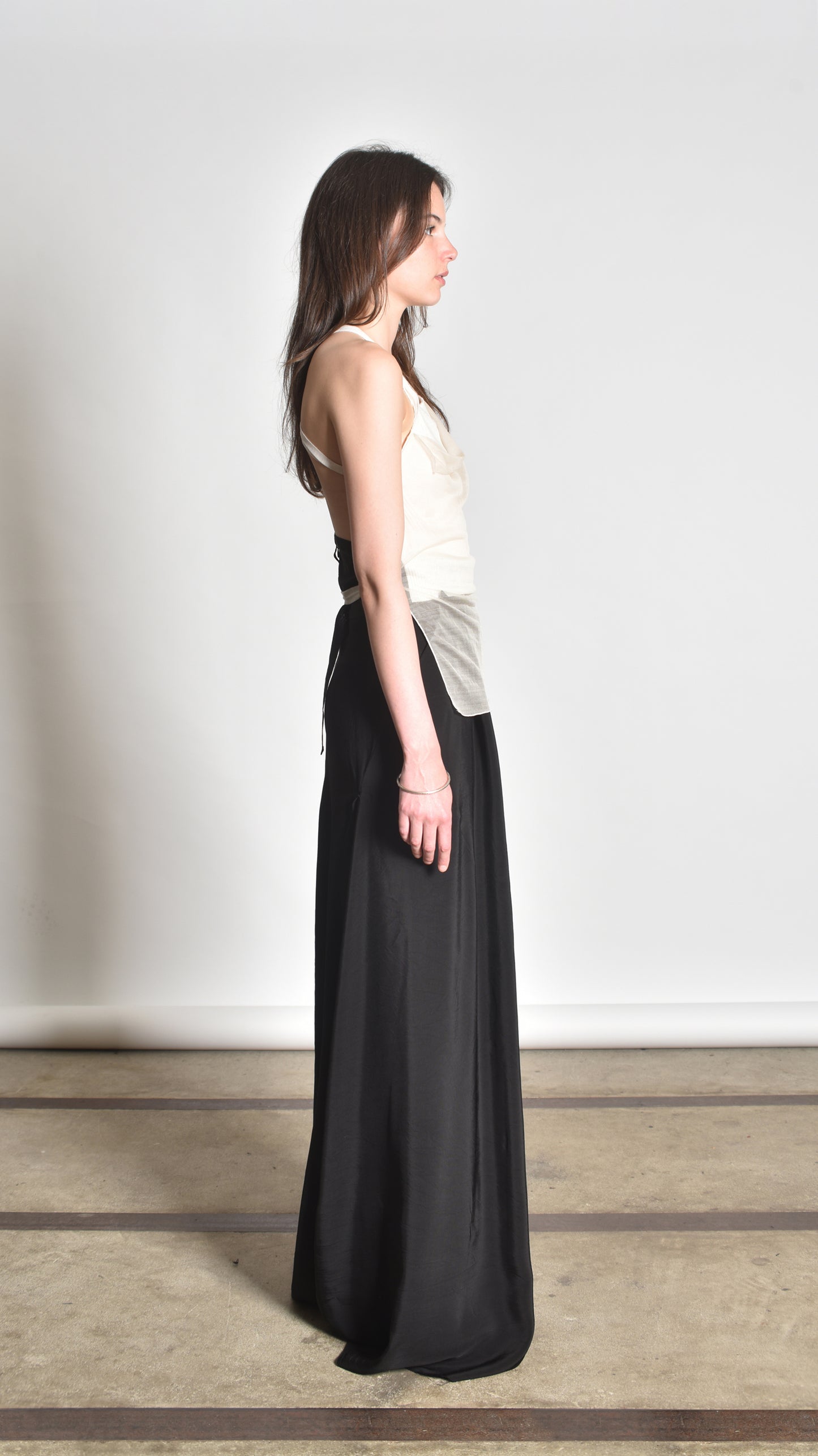 Deconstructed Crossback Sidetaped Tanktop