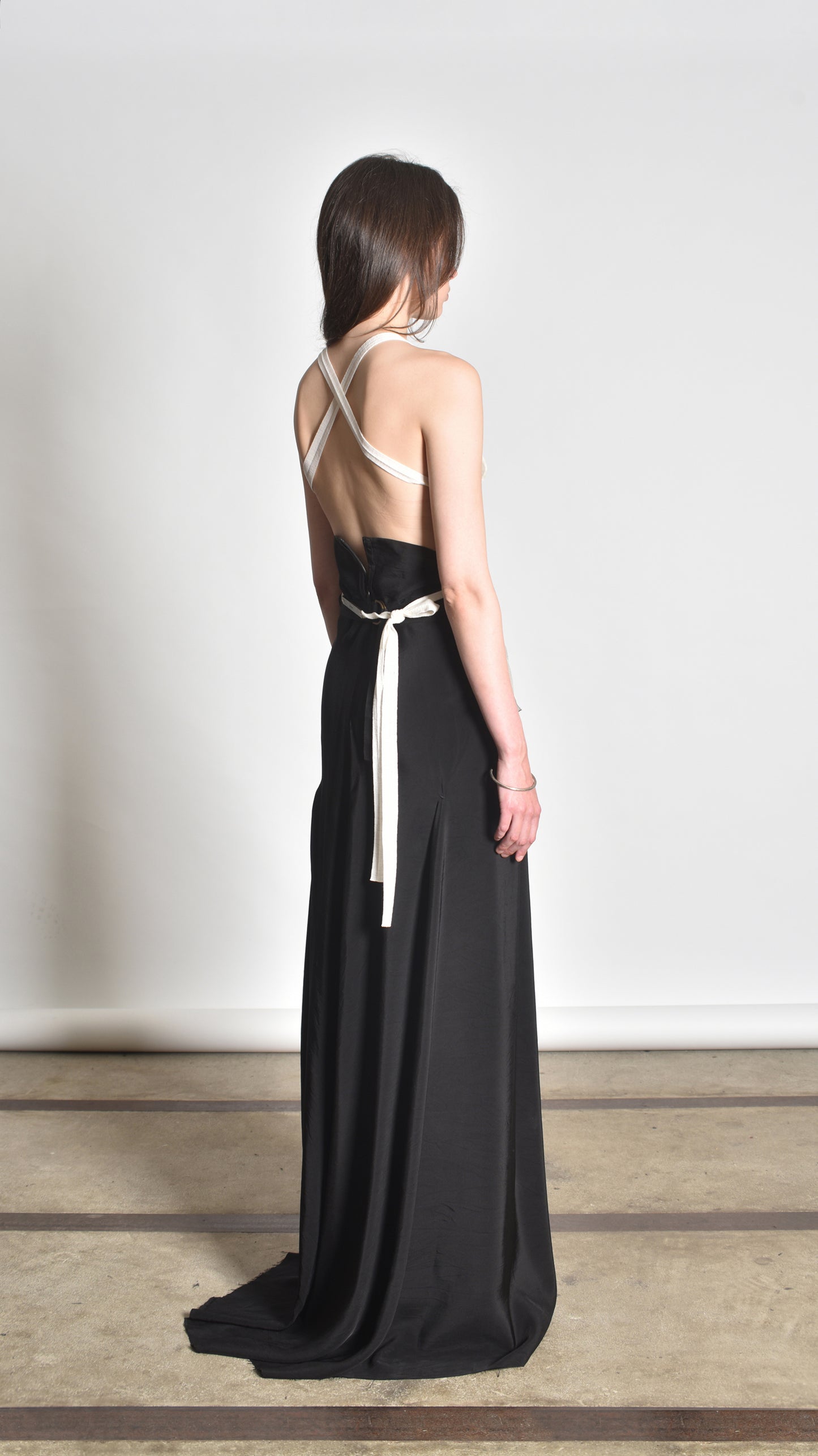 Deconstructed Crossback Sidetaped Tanktop