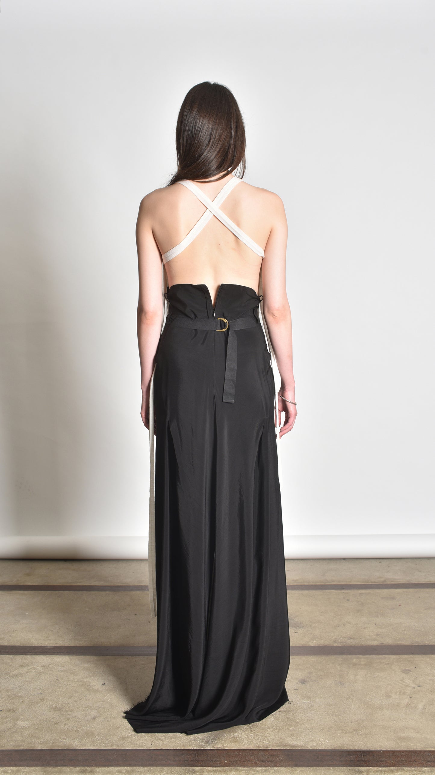 Deconstructed Crossback Sidetaped Tanktop