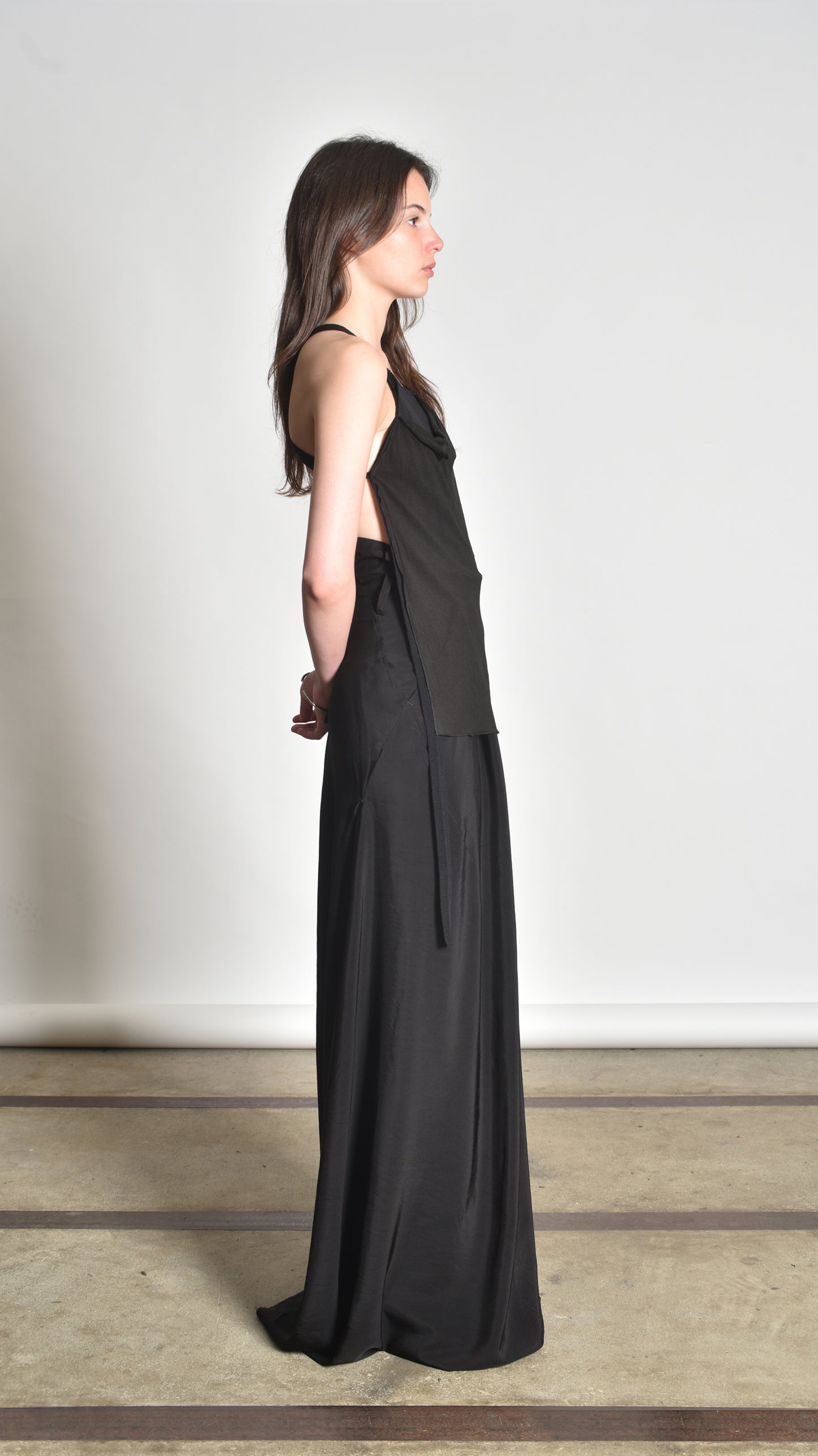 Deconstructed Crossback Sidetaped Tanktop