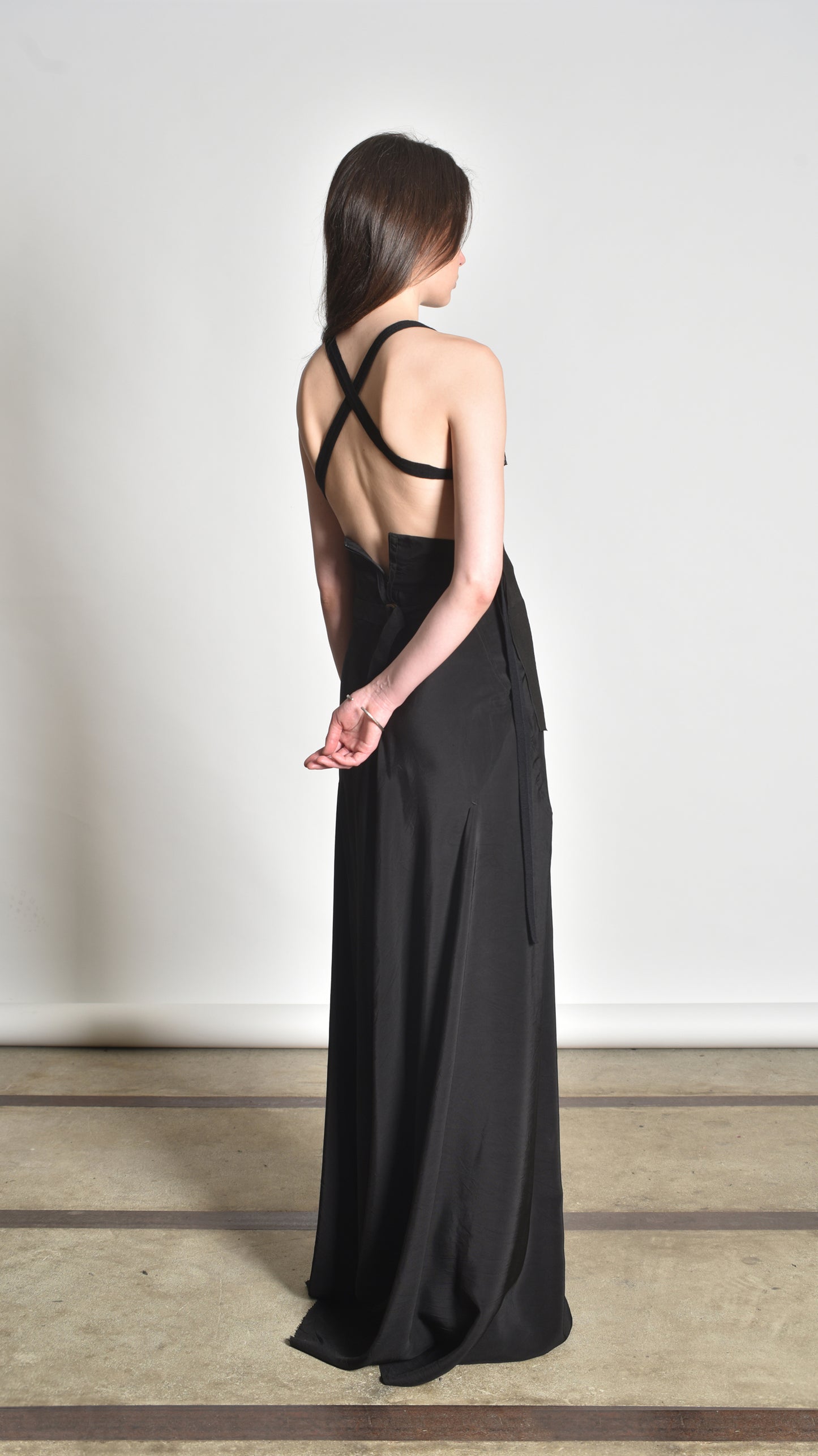 Deconstructed Crossback Sidetaped Tanktop