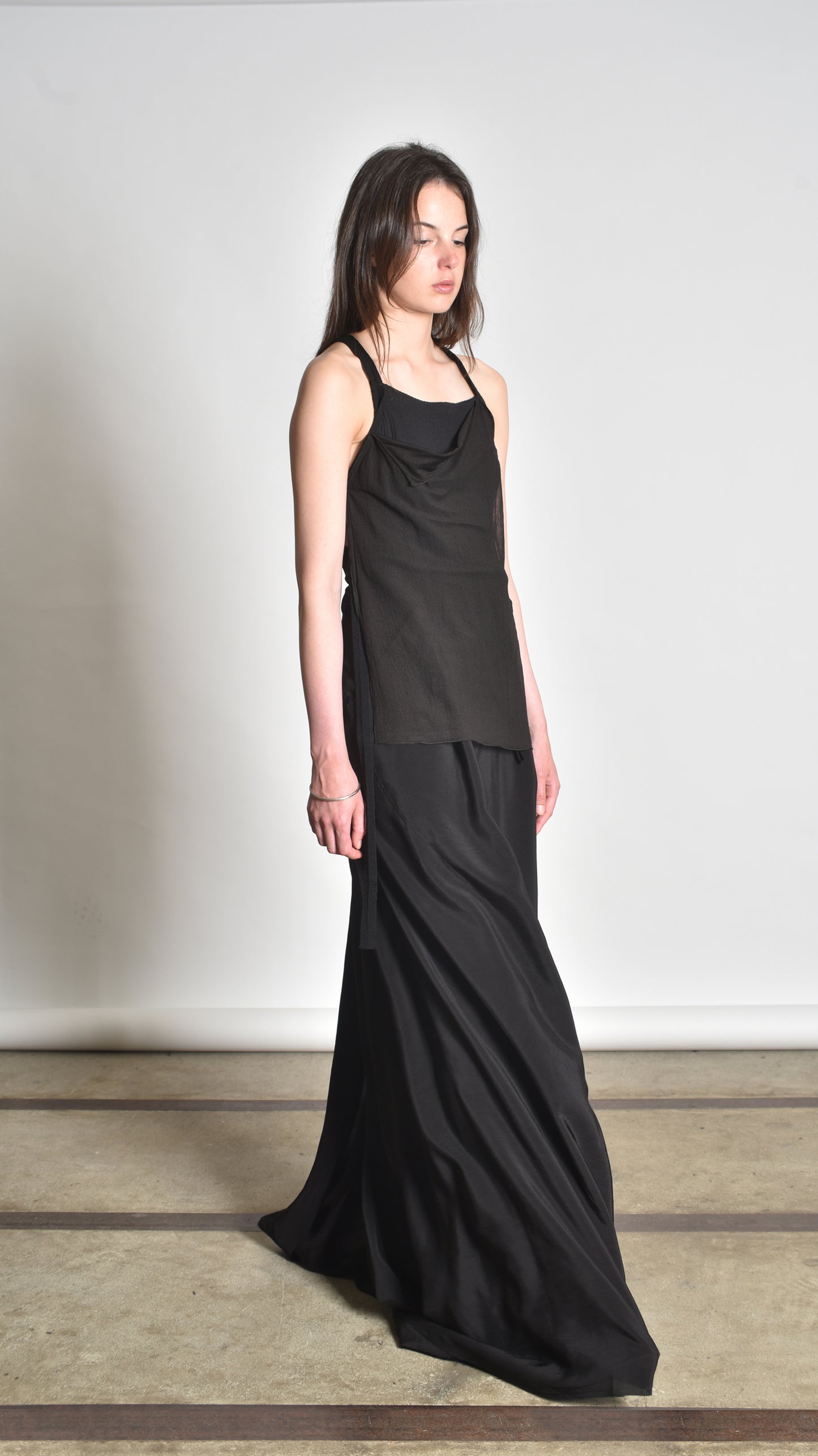 Deconstructed Crossback Sidetaped Tanktop