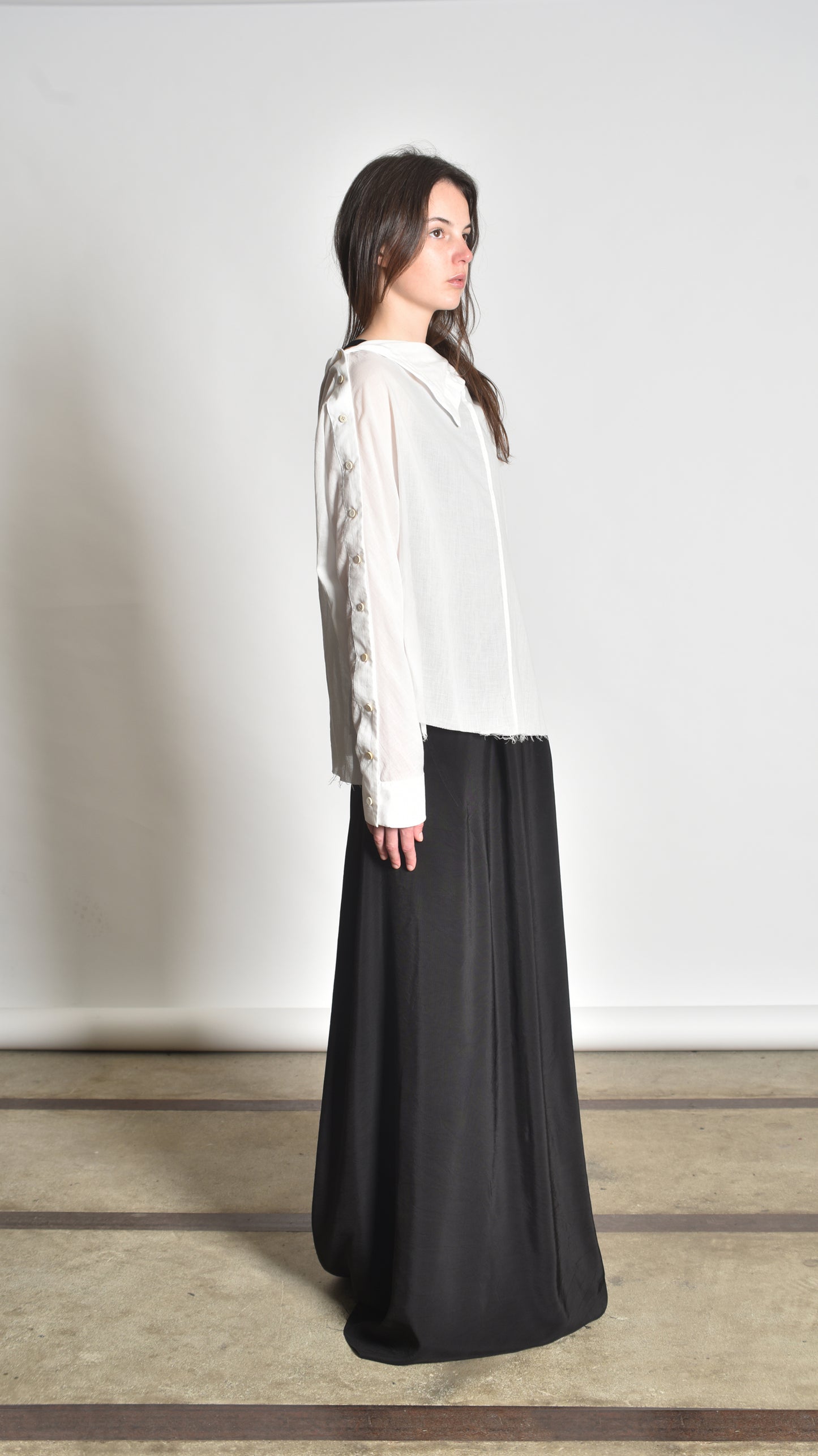 Twisted Buttoned Blouse