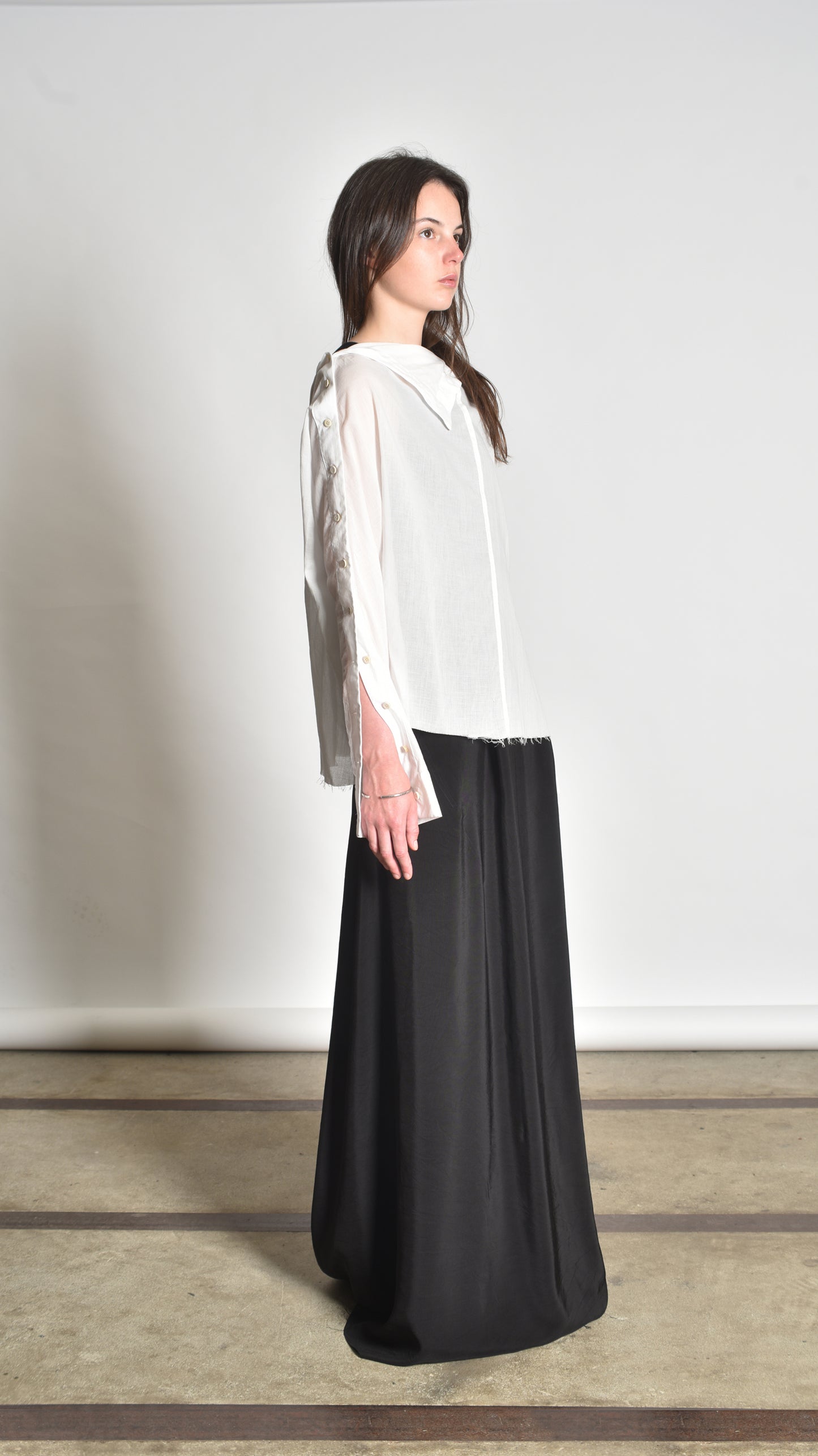 Twisted Buttoned Blouse