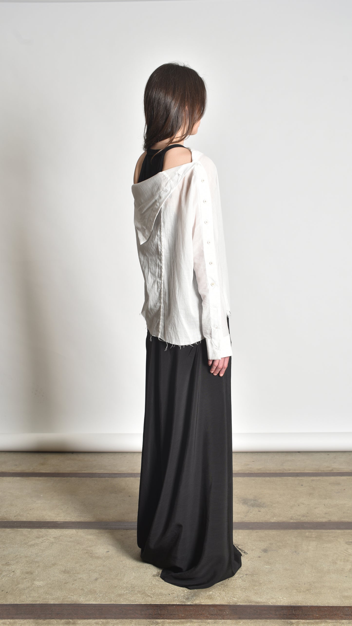 Twisted Buttoned Blouse