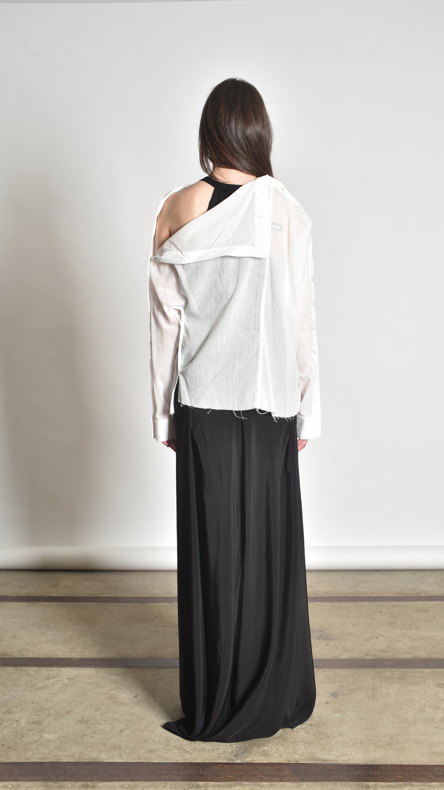 Twisted Buttoned Blouse