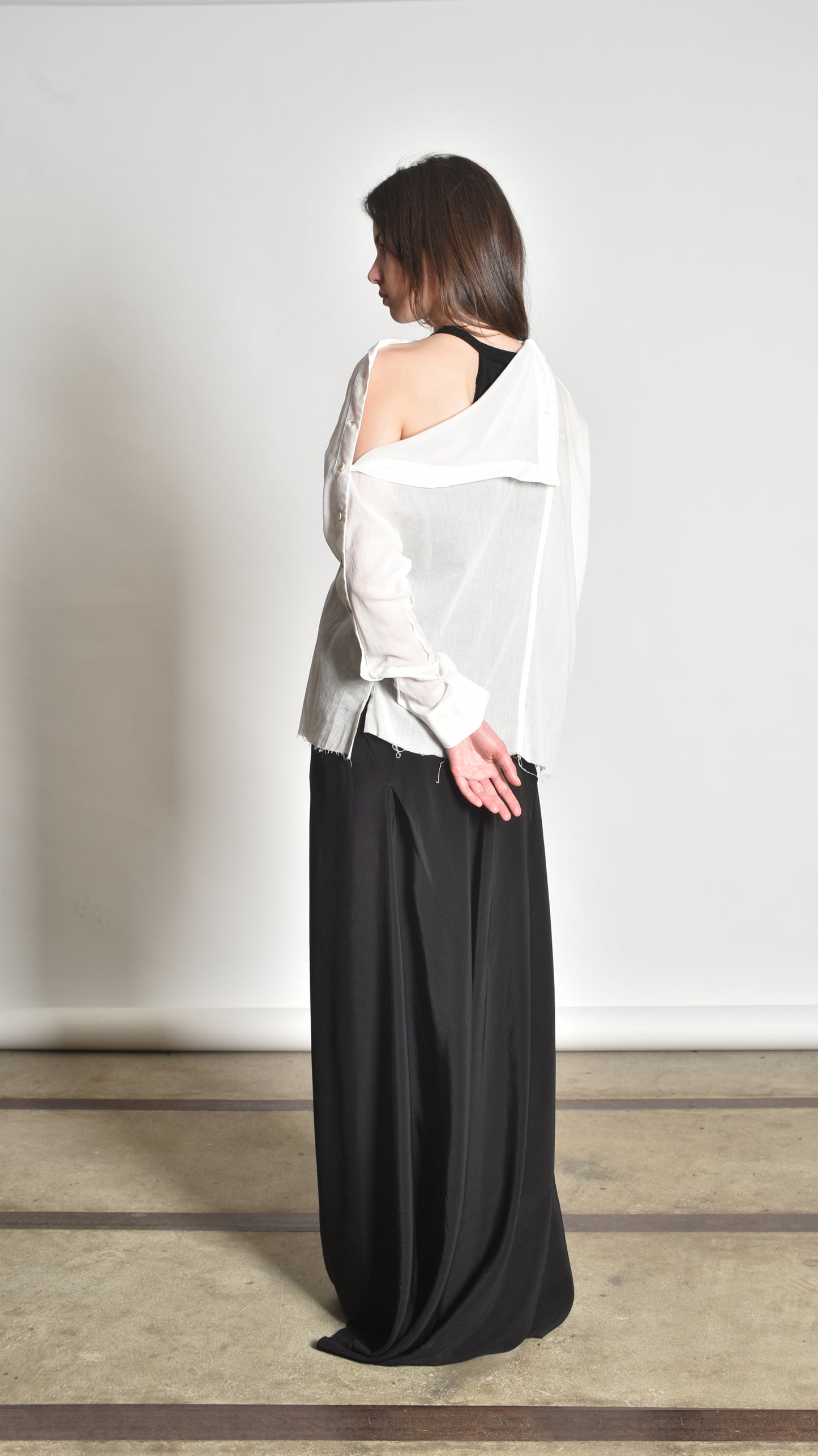 Twisted Buttoned Blouse