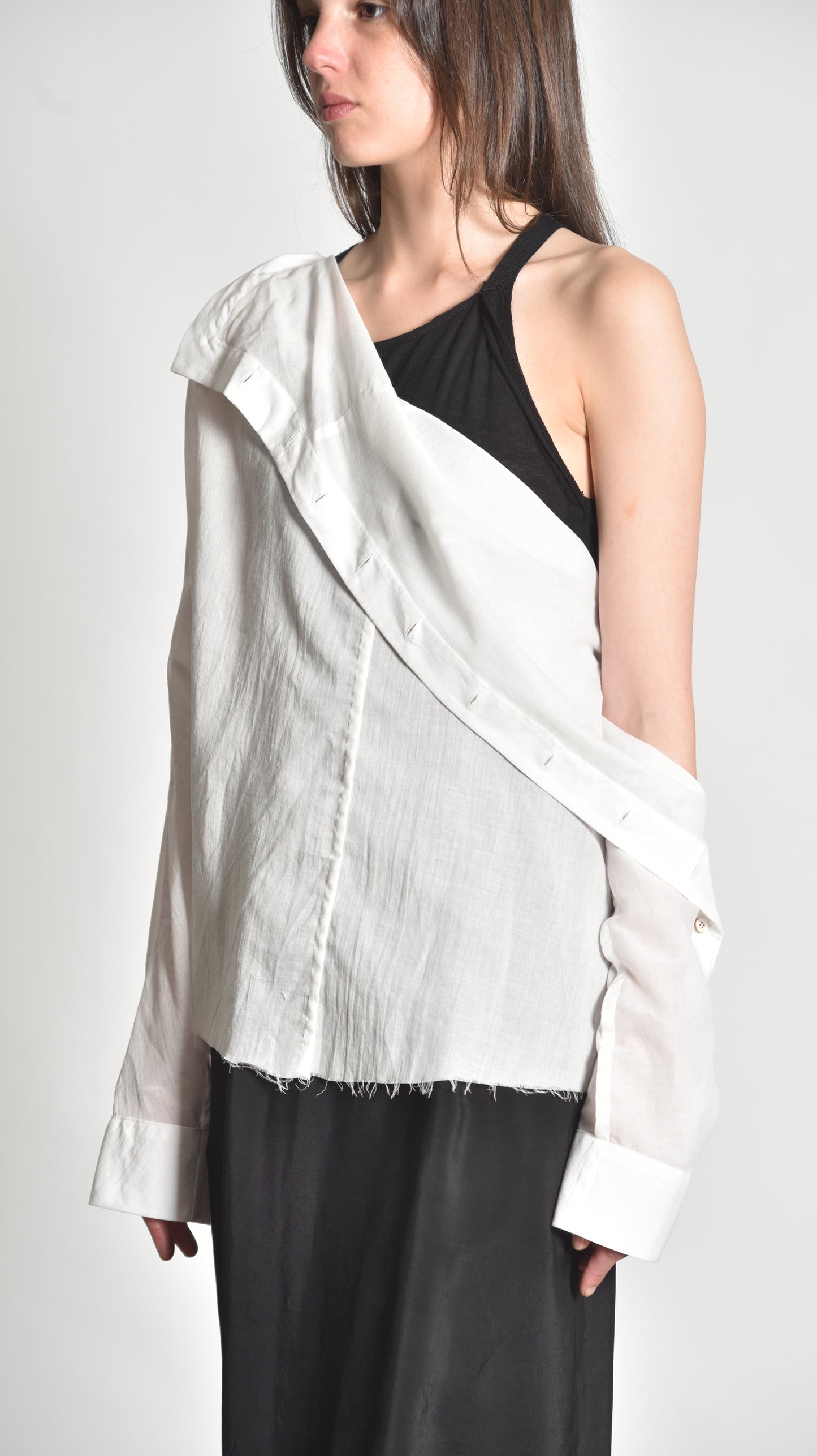 Twisted Buttoned Blouse