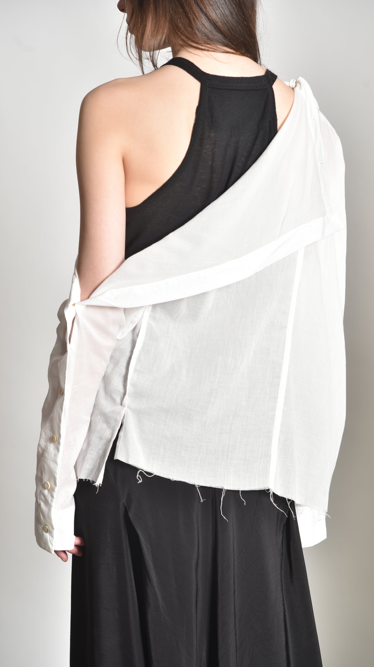 Twisted Buttoned Blouse