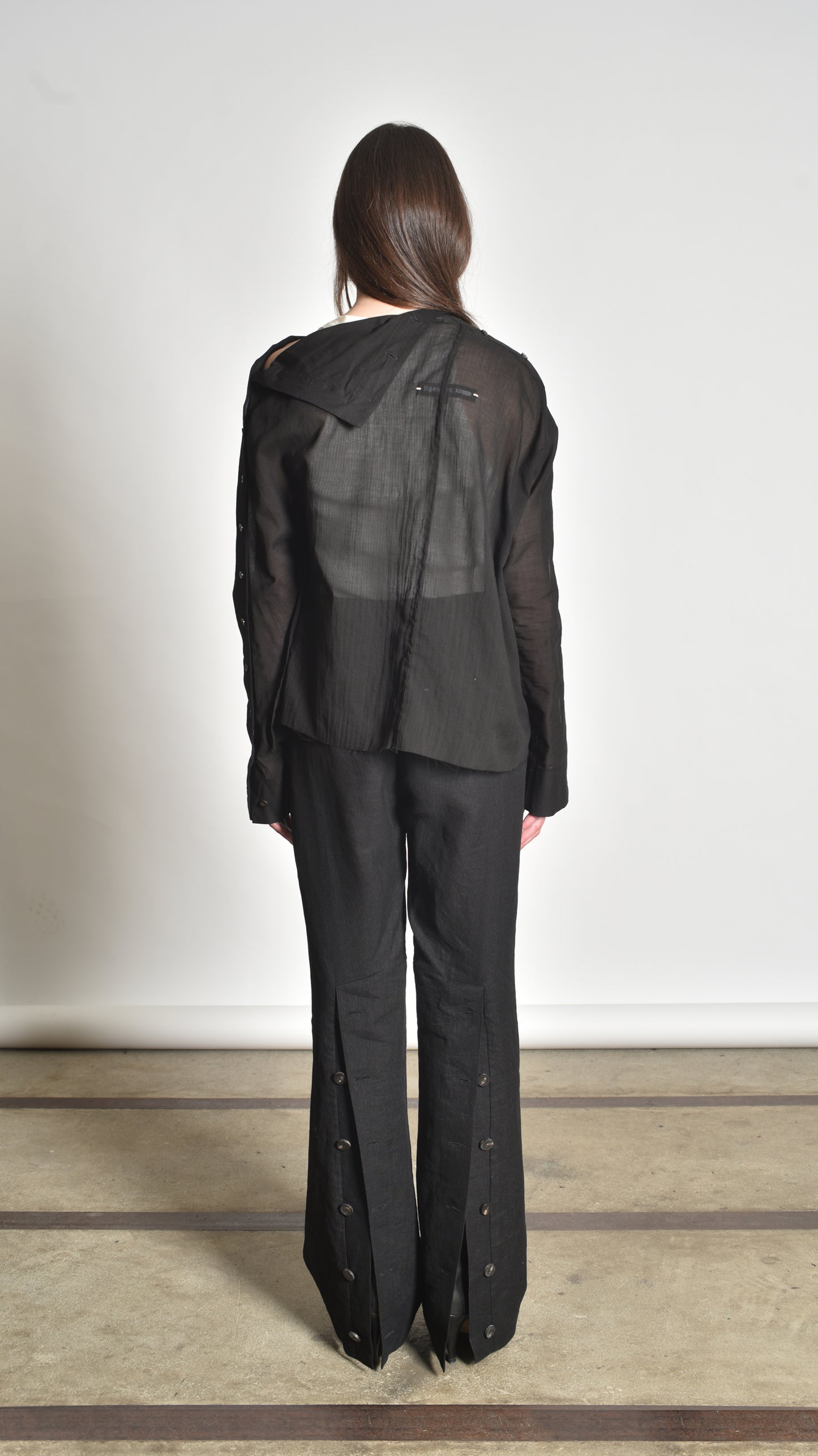 Twisted Buttoned Blouse